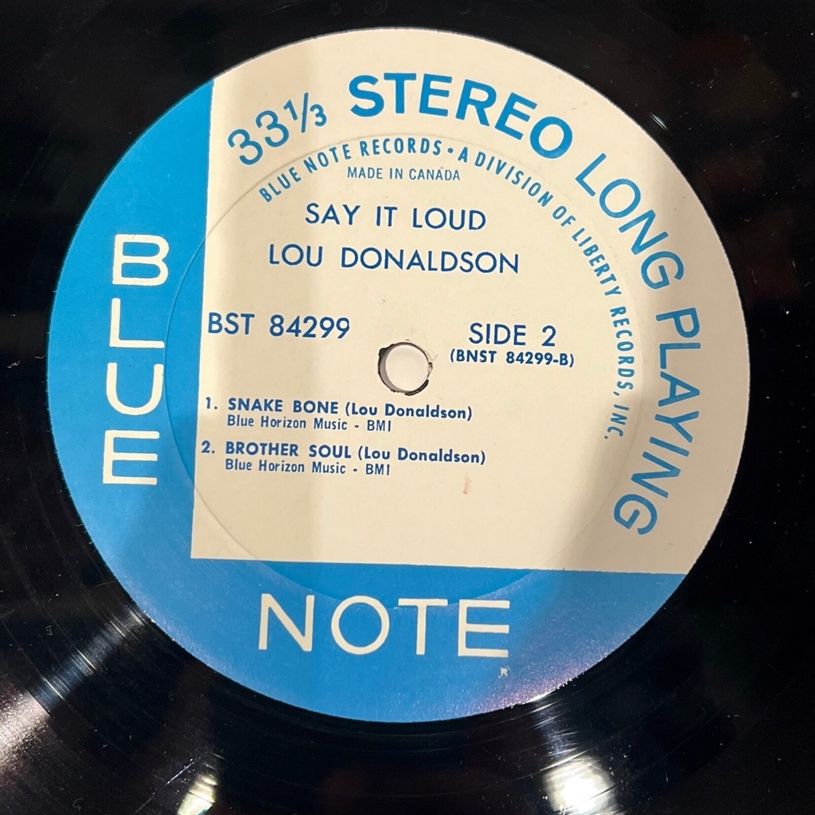 [Kollectible Vinyl] Donaldson, Lou: Say It Loud! (USA, 1969, VG+) [BLUE NOTE]