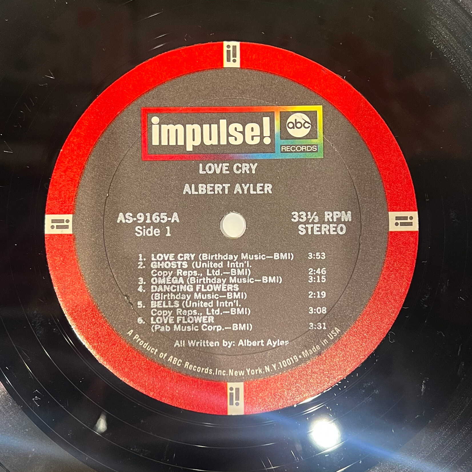 [Kollectible Vinyl] Ayler, Albert: Love Cry (USA, 1968, VG+) [IMPULSE]