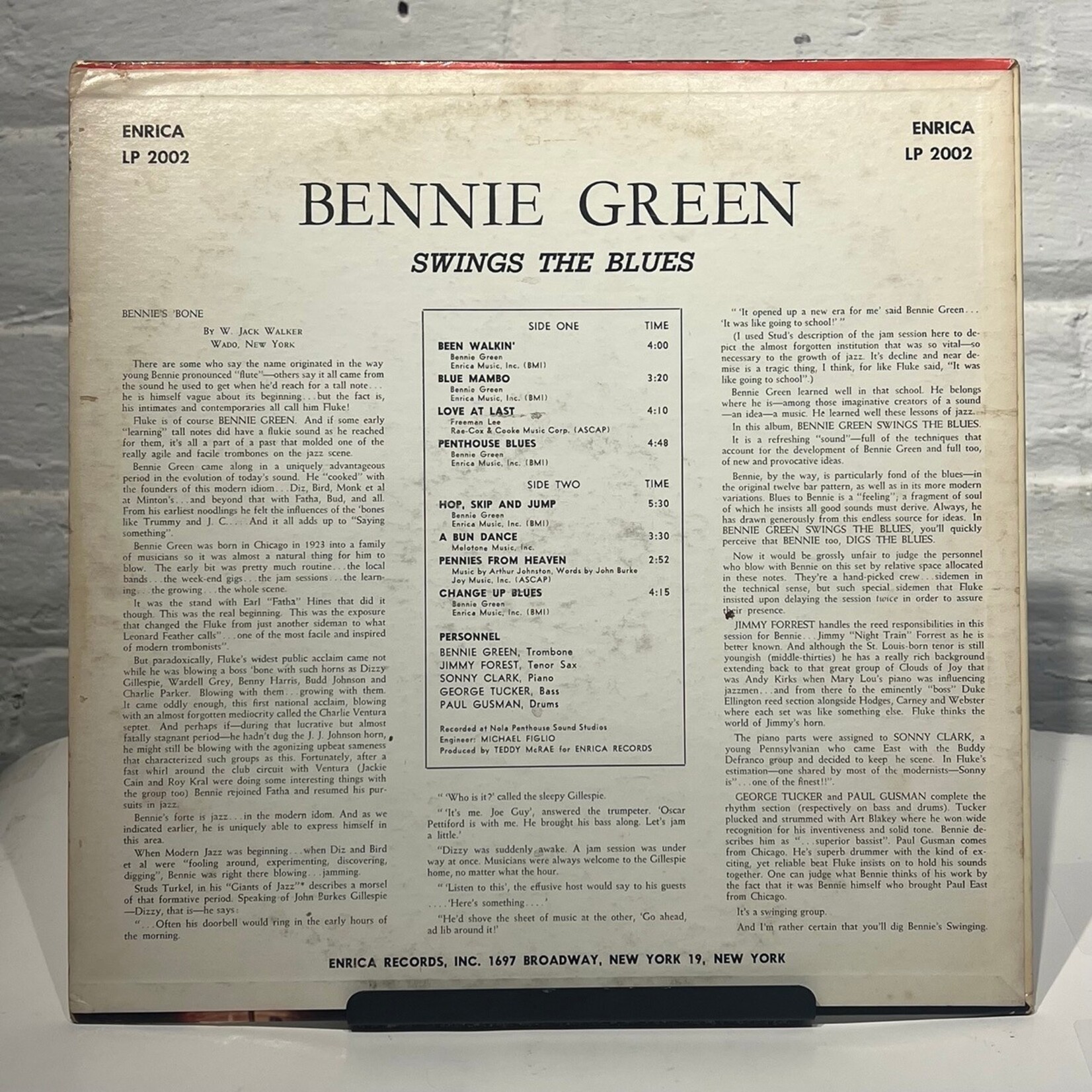 [Kollectible Vinyl] Green, Bennie: Swings the Blues (USA, 1960, VG)
