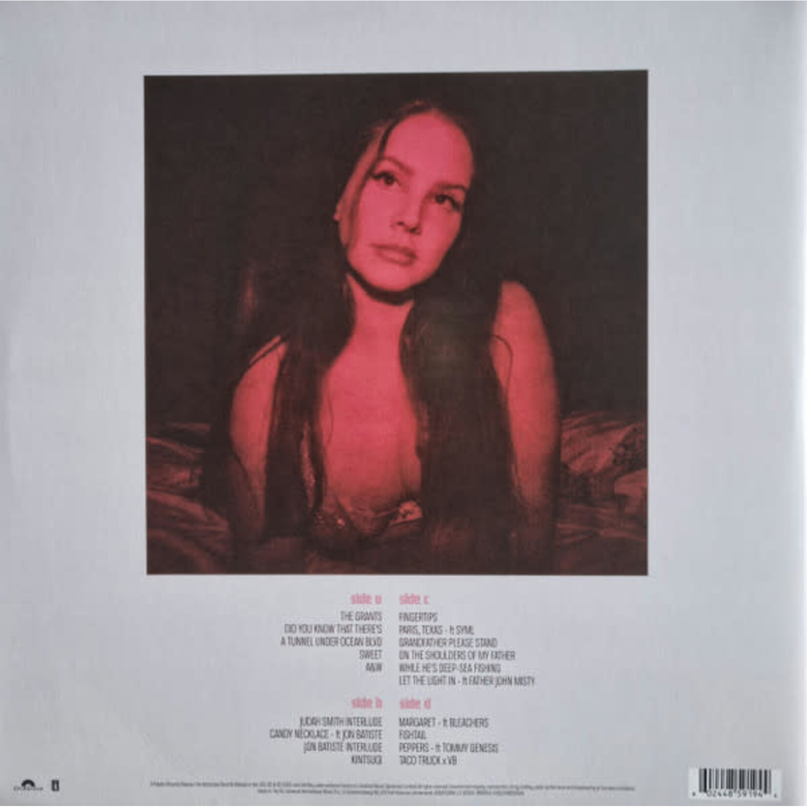 [Kollectible Vinyl] Del Rey, Lana: Did You Know That There's A Tunnel... (Alternate Cover, Pink Wax, Europe, 2023, Sealed) [POLYDOR]