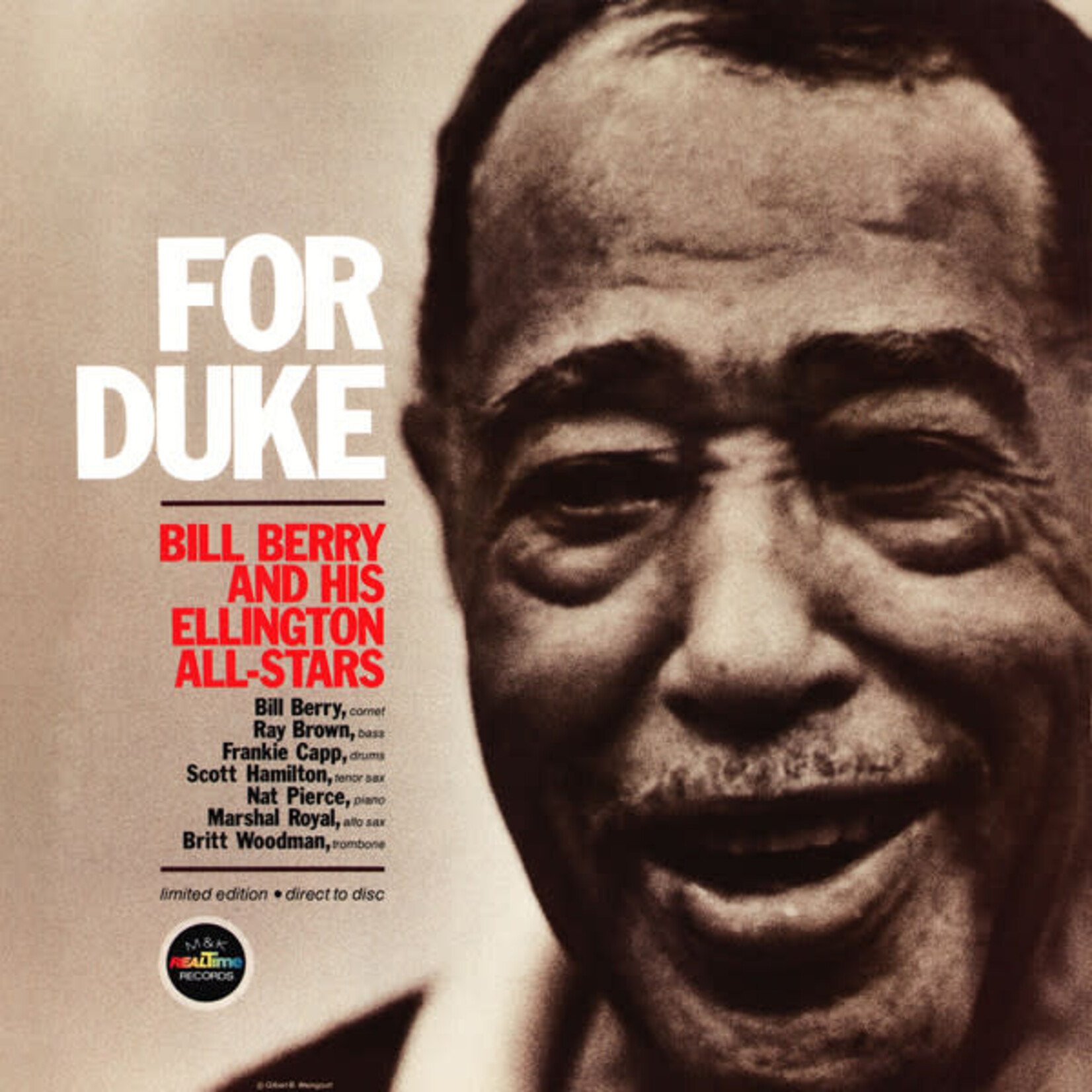 [Kollectible Vinyl] Bill Berry And His Ellington All-Stars: For Duke (1978, USA, VG+) [M&K REAL TIME]