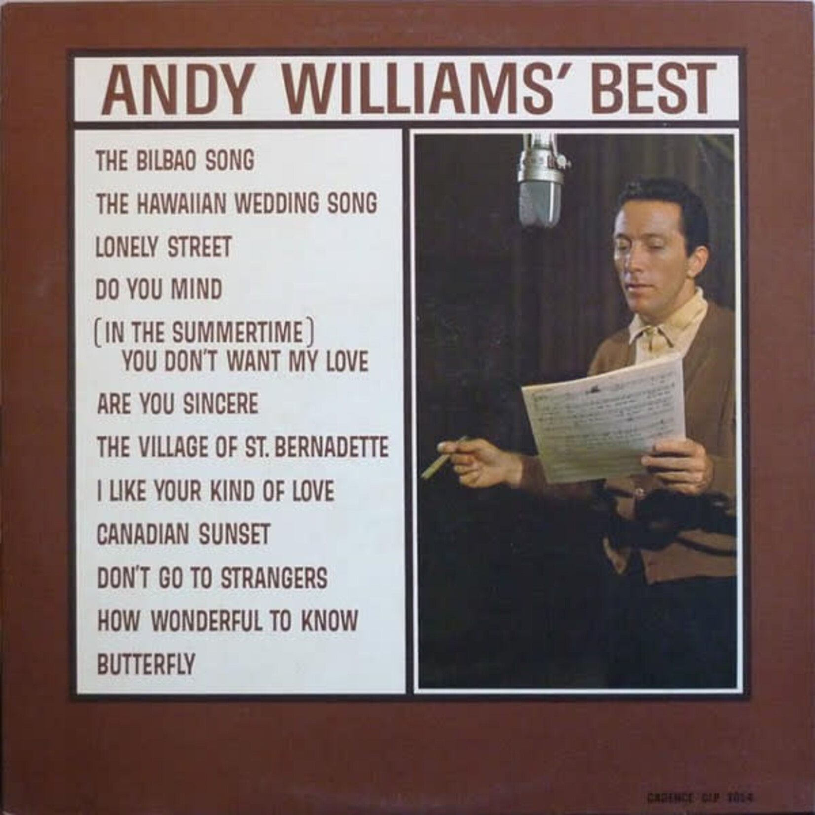 [Vintage Vinyl] Williams, Andy: Best [VINTAGE]