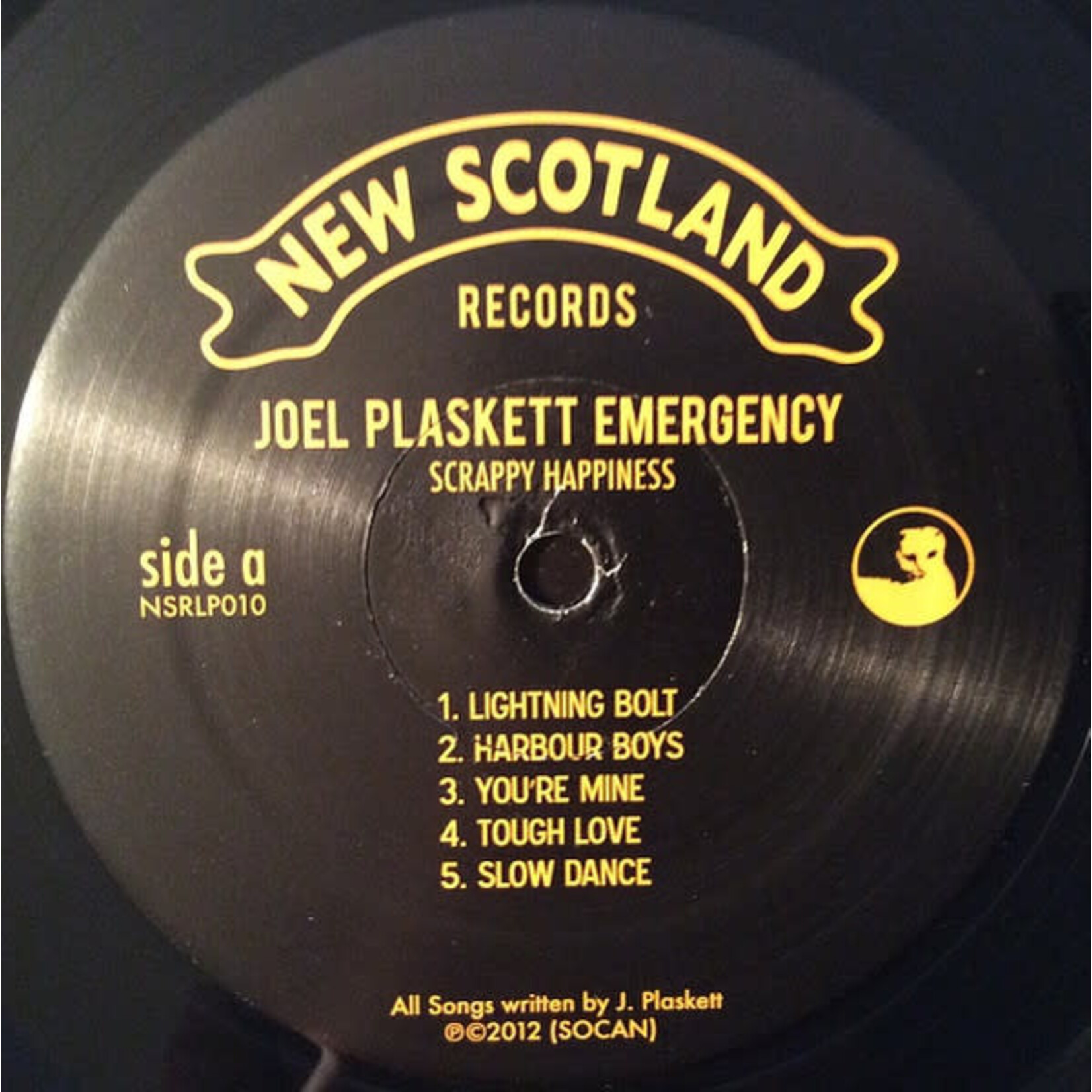 [Kollectible Vinyl] Joel Plaskett Emergency: Scrappy Happiness (2012, Canada, VG+) [NEW SCOTLAND]