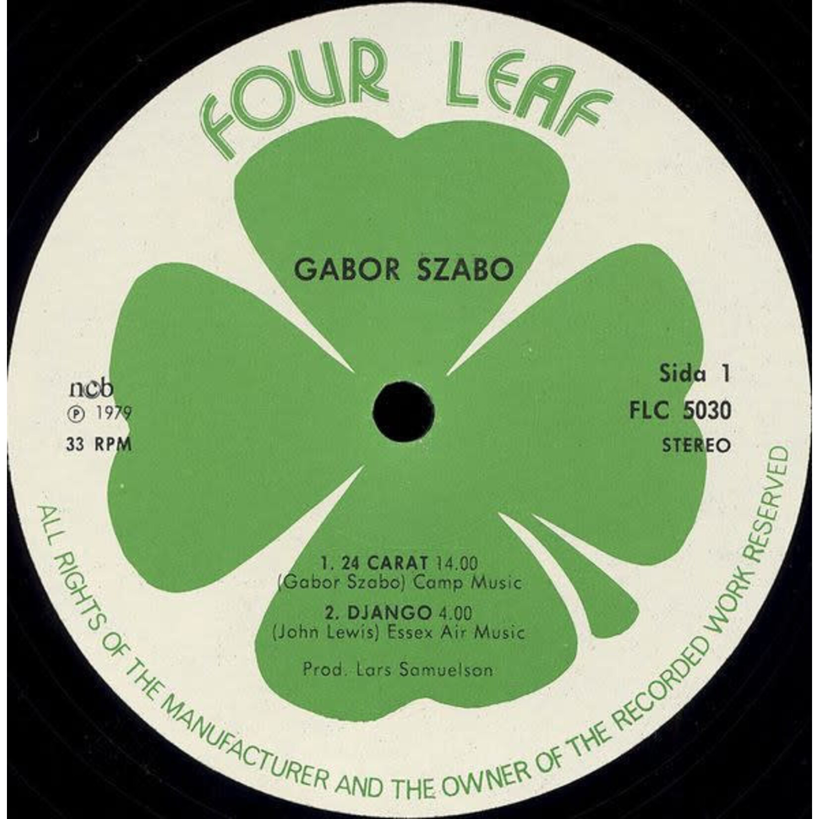 [Kollectible Vinyl] Szabo, Gabor: Belsta River (1971, Sweden, VG+) [FOUR LEAF]