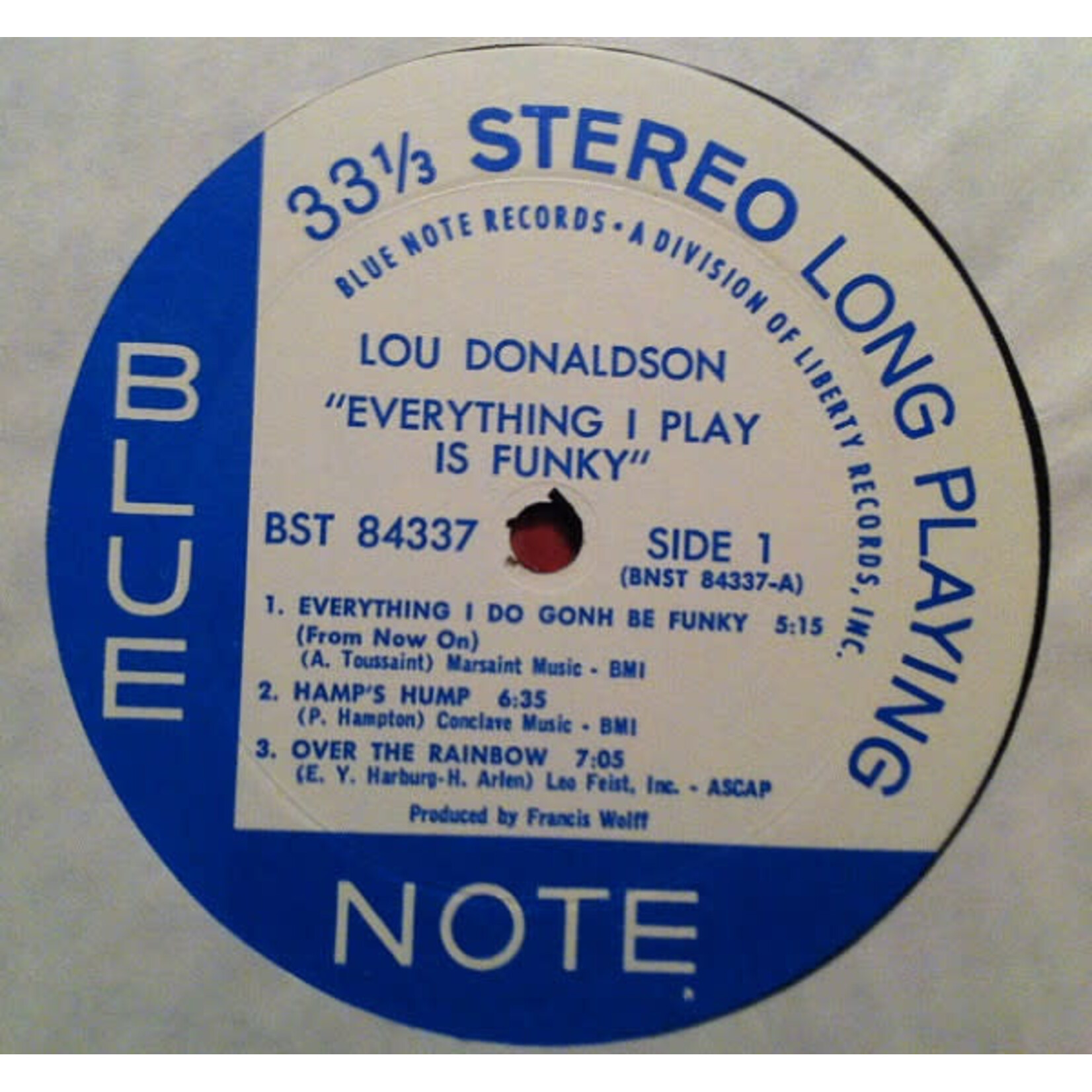 [Kollectible Vinyl] Donaldson, Lou: Everything I Play Is Funky (1970, USA, Van Gelder Stamp, VG) [BLUE NOTE]