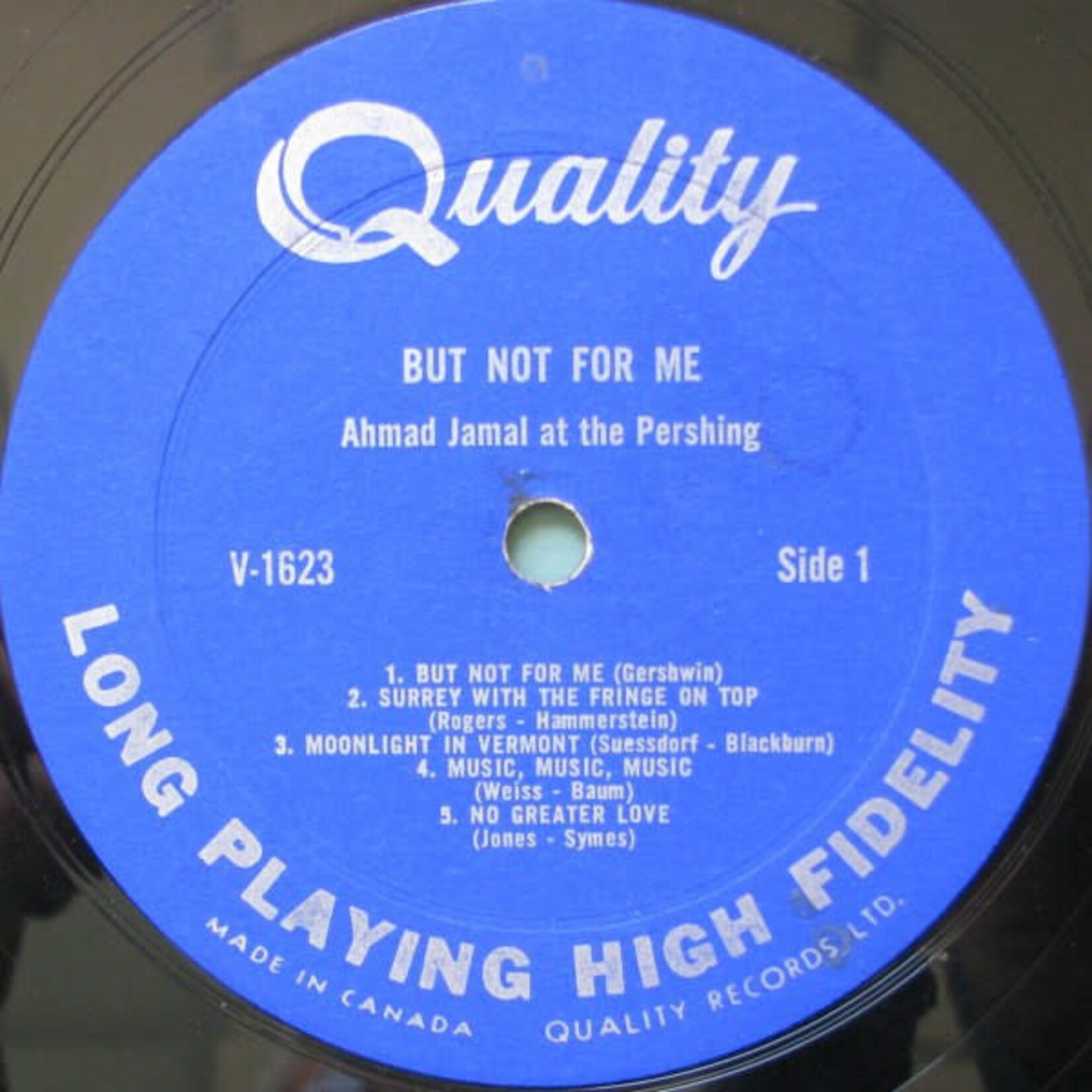 [Kollectible Vinyl] Ahmad Jamal Trio: But Not For Me (1958, Canada, w/ Company Inner, Disc VG+) [QUALITY]