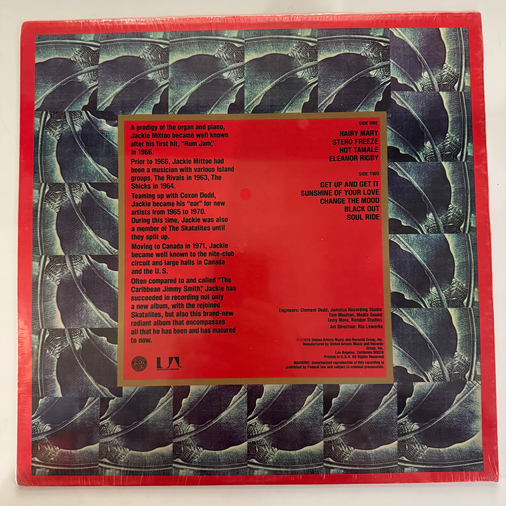 [Kollectible Vinyl] Mittoo, Jackie: Self-Titled (1978, USA, Vintage, Sealed) [UNITED ARTISTS]