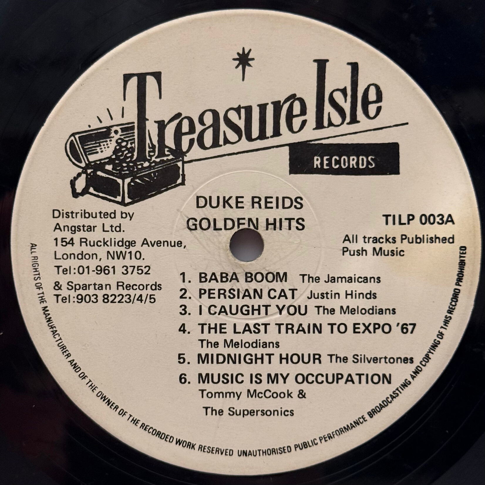 [Kollectible Vinyl] V/A: Duke Reid's Golden Hits (1970, Jamaica,  VG) [TREASURE ISLE]