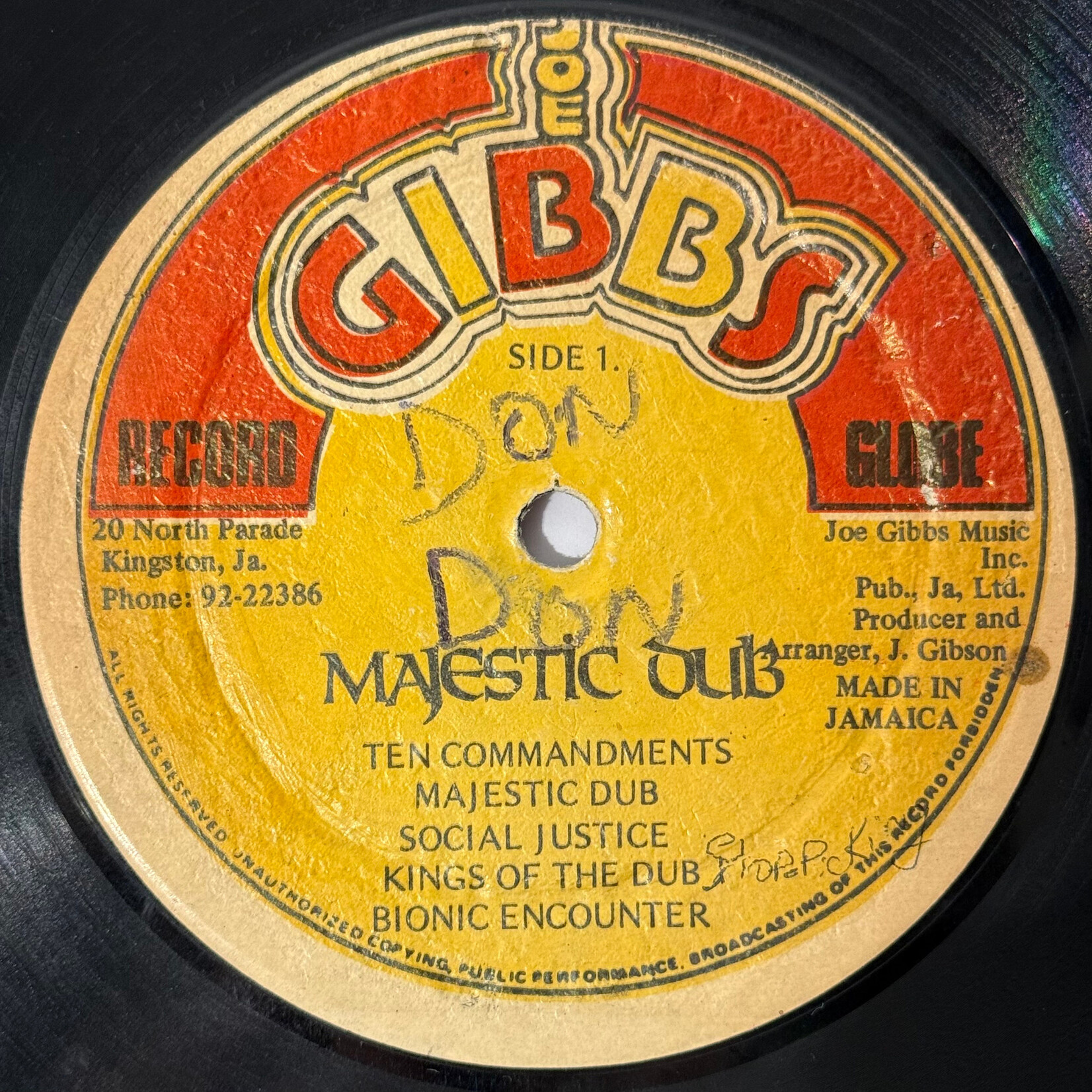 [Kollectible Vinyl] Gibbs, Joe: Majestic Dub (1979, Jamaica, VG) [JOE GIBBS]
