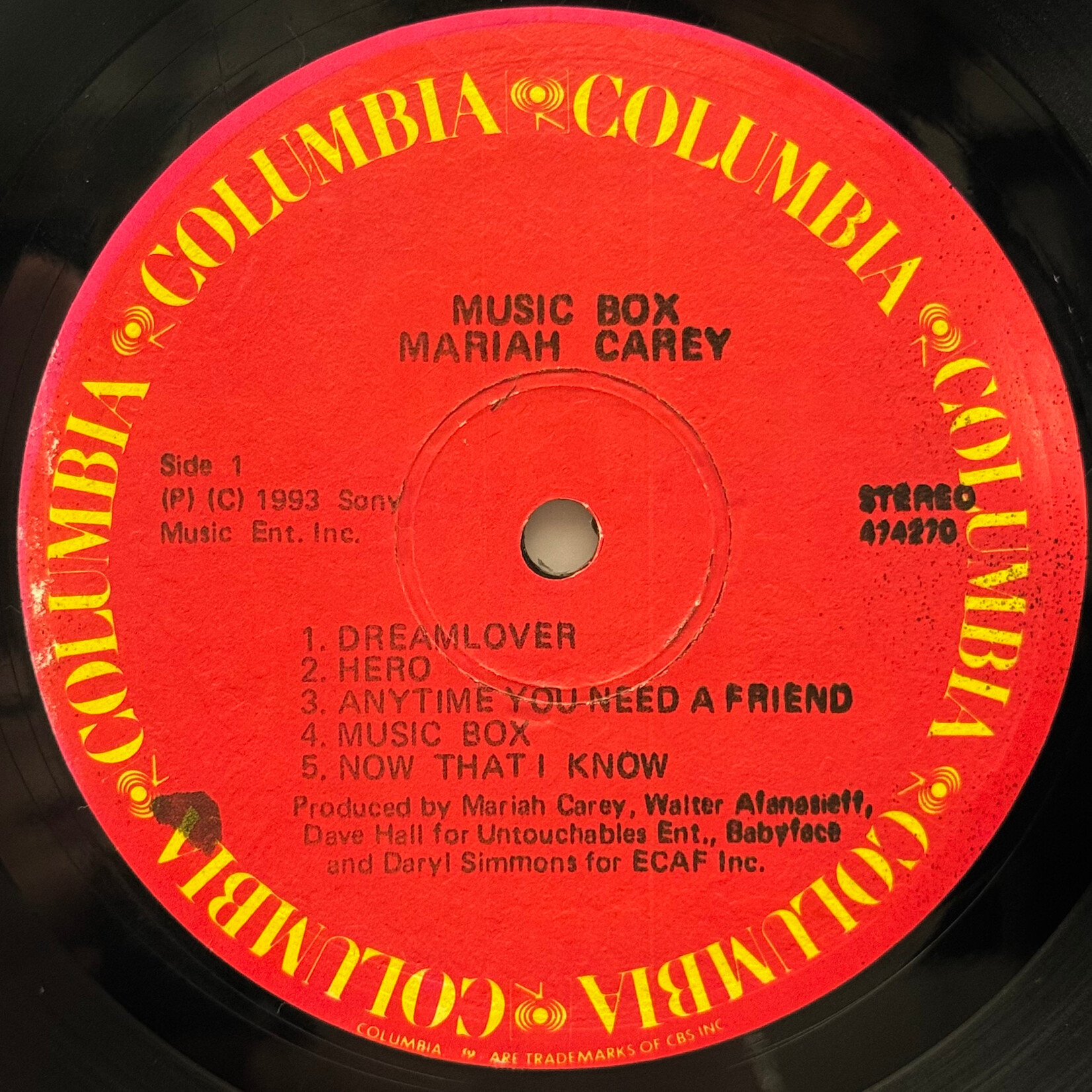 [Kollectible Vinyl] Carey, Mariah: Music Box (1993, Jamaica, VG) [COLUMBIA]