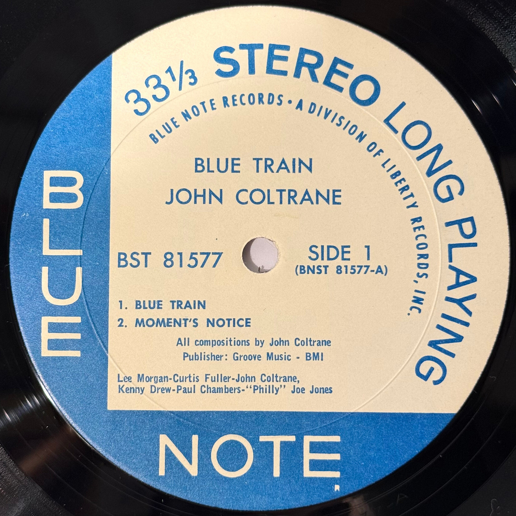 [Kollectible Vinyl] Coltrane, John: Blue Train (Non-Van Gelder, 1967, USA, VG+) [BLUE NOTE]