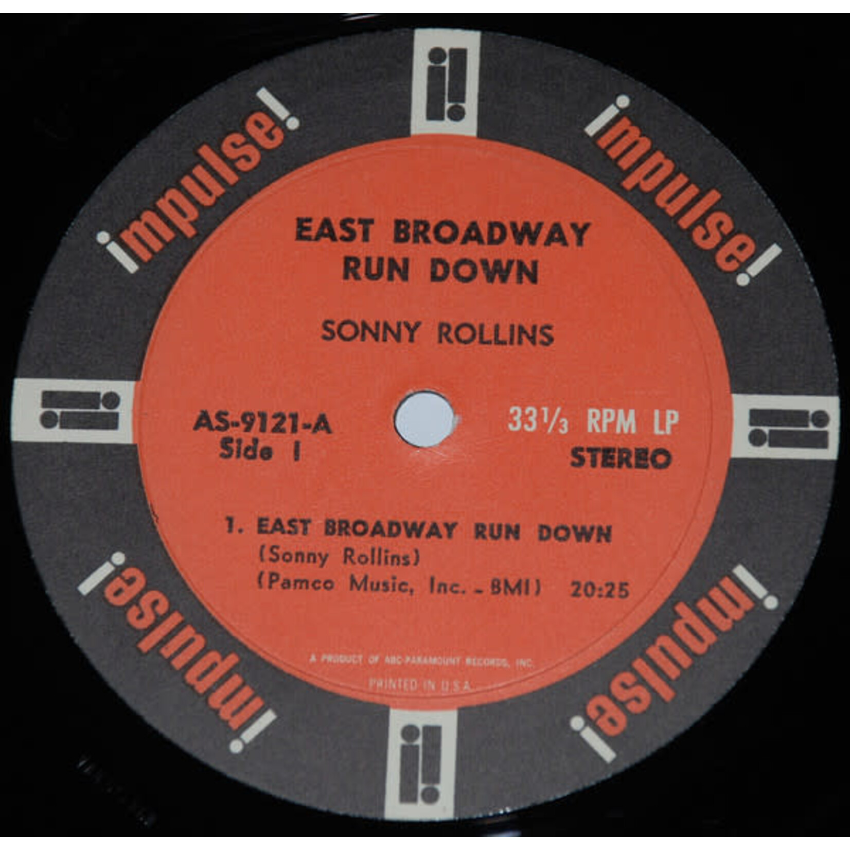 [Kollectible Vinyl] Rollins, Sonny: East Broadway Run Down (1967, USA, VG+) [IMPULSE]