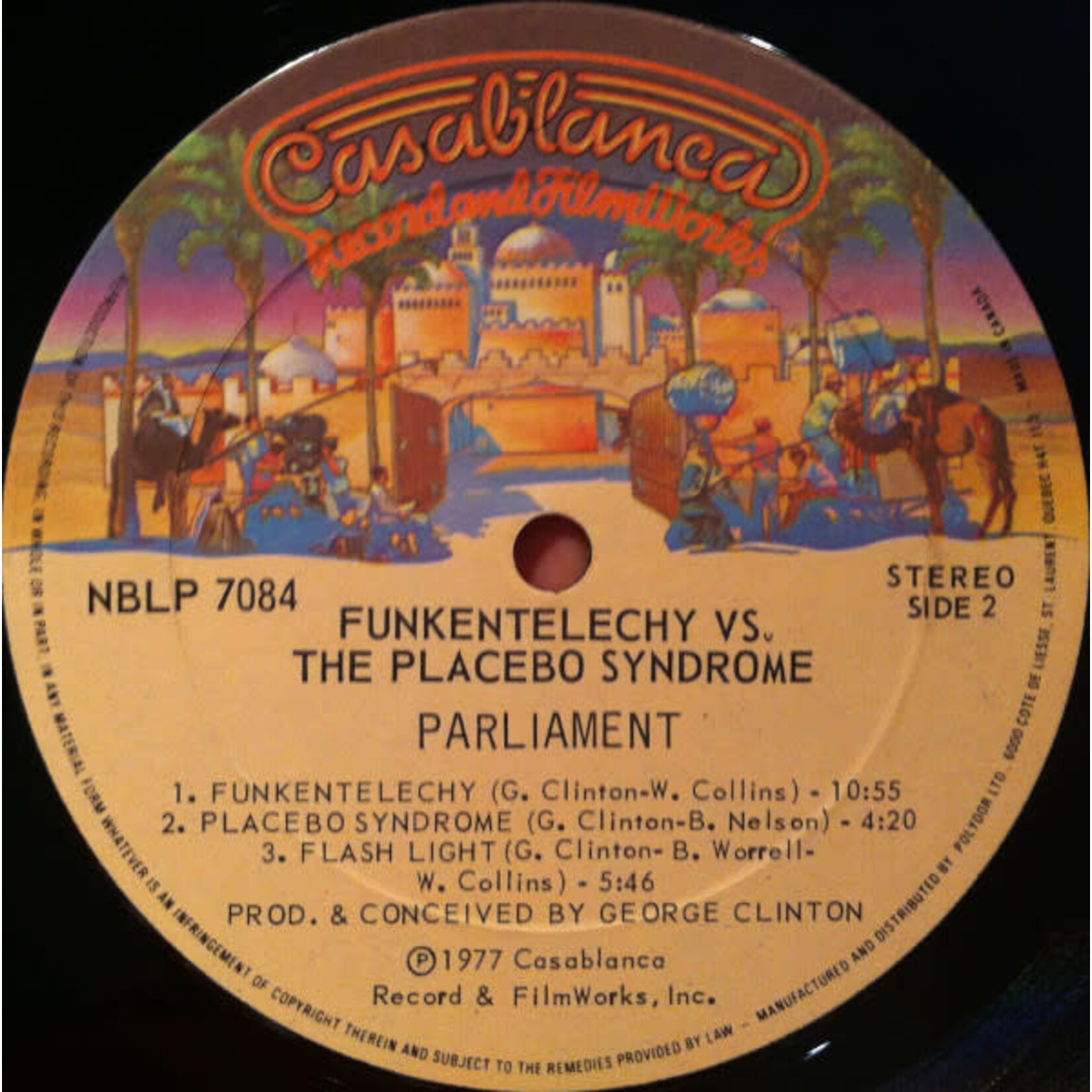 [Kollectible Vinyl] Parliament: Funkentelechy Vs. The Placebo Syndrome (1977, Canada, w/ poster+book, VG+) [CASABLANCA]
