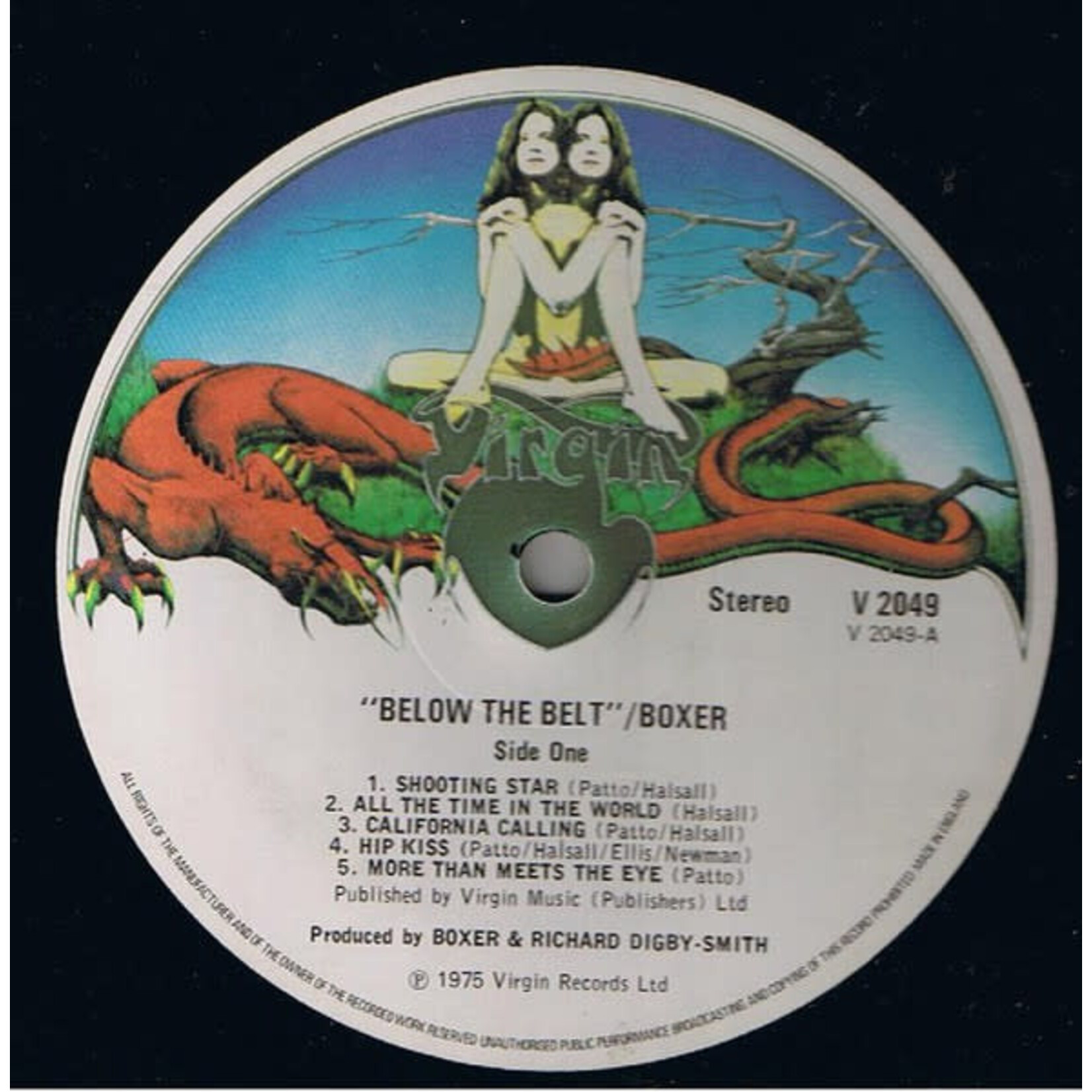 [Kollectible Vinyl] Boxer: Below The Belt (1975, UK, Uncensored cover, Gatefold, VG+) [VIRGIN]