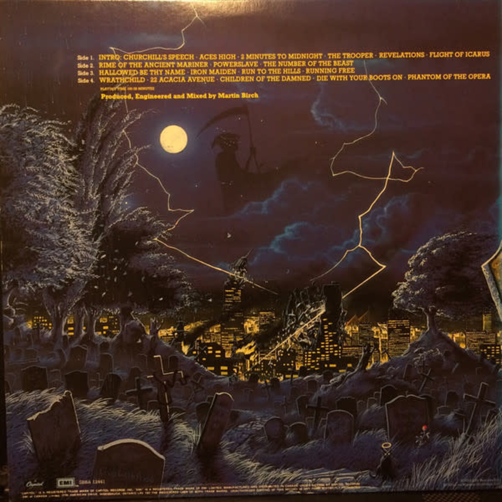 [Kollectible Vinyl] Iron Maiden: Live After Death (1985, Canada, w/ booklet+OG inners, VG+) [CAPITOL]