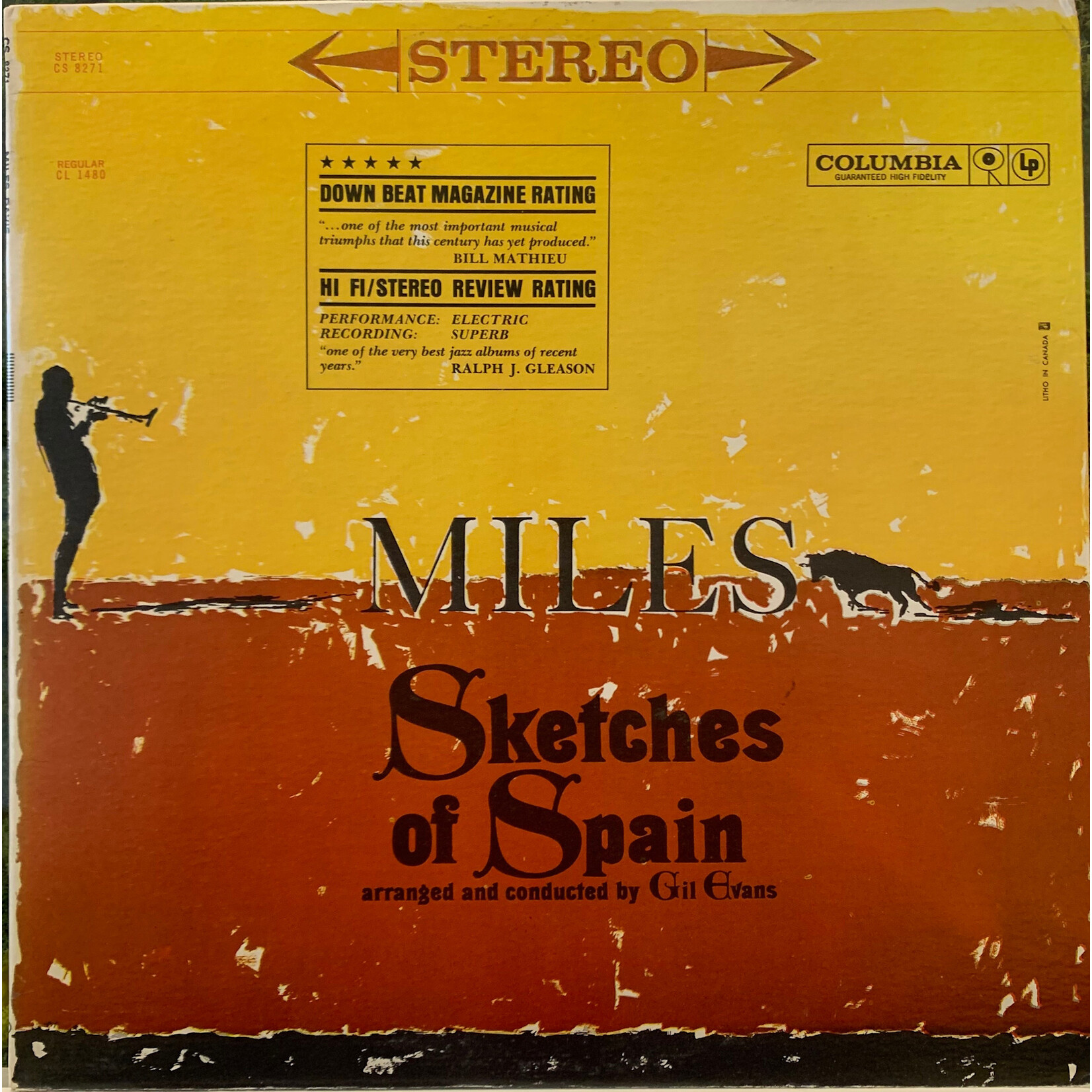 [Kollectible Vinyl] Davis, Miles: Sketches Of Spain (1960, Canada, Stereo, VG+) [COLUMBIA]