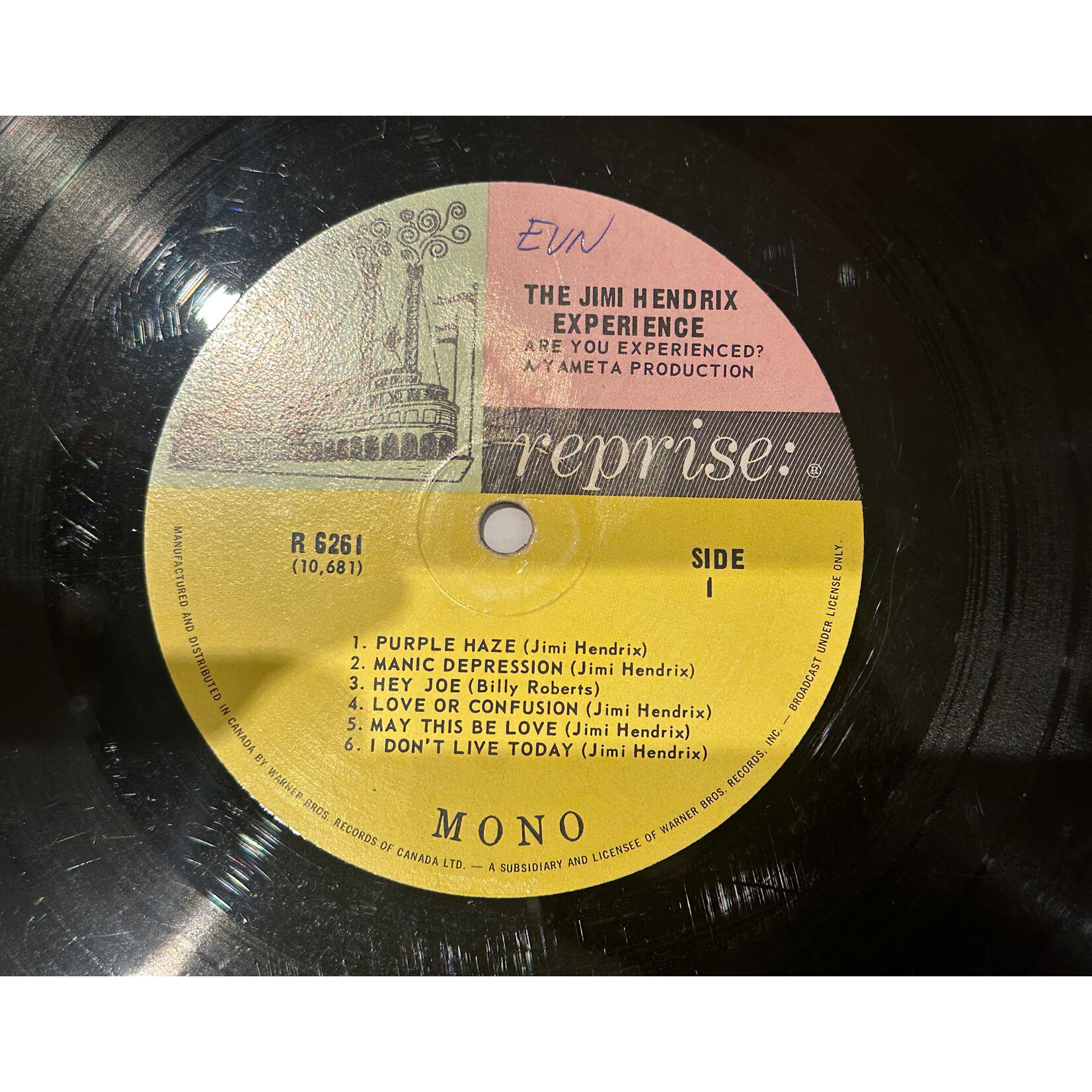 [Kollectible Vinyl] Hendrix, Jimi (Experience): Are You Experienced? (1967, Canada, G+) [REPRISE]