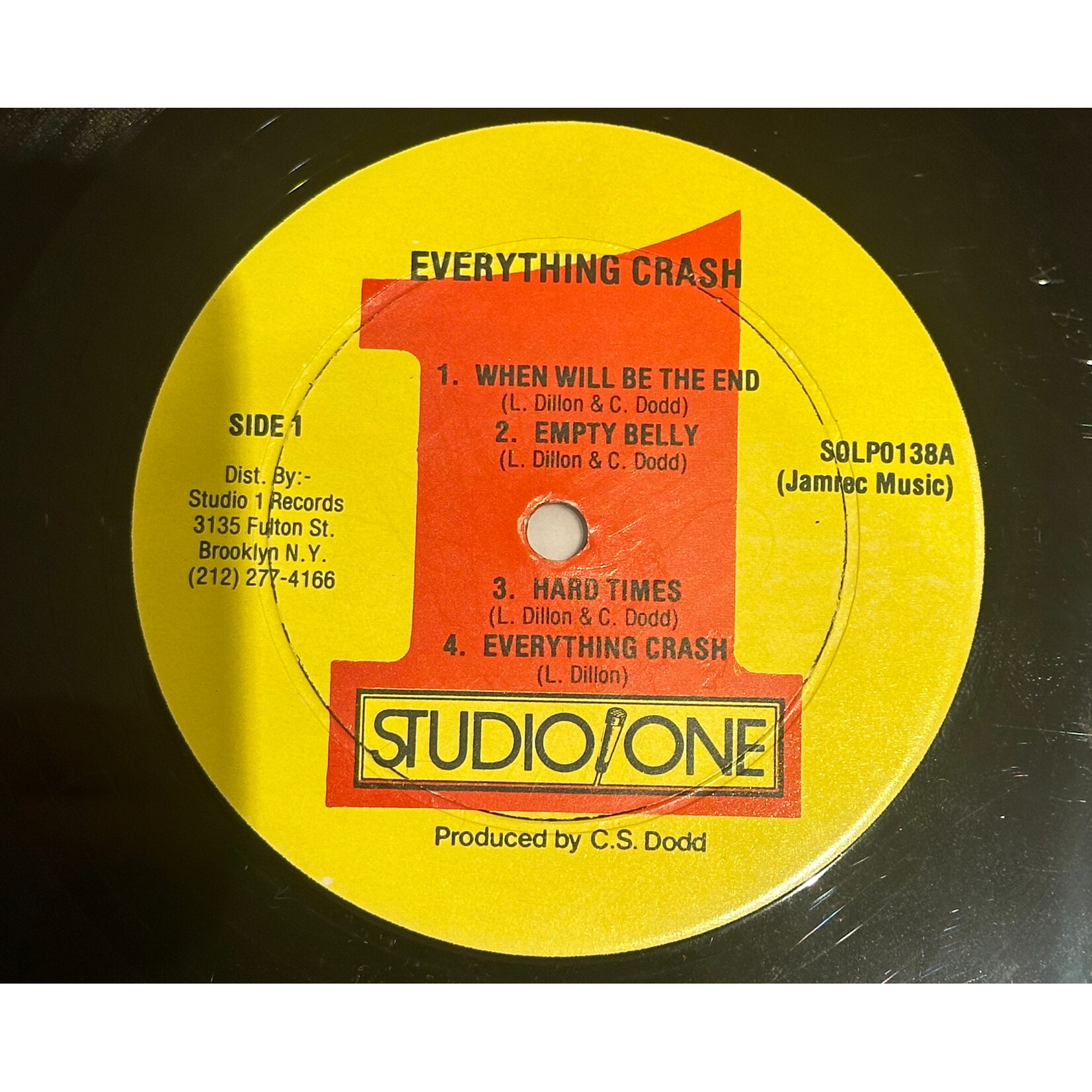 [Kollectible Vinyl] Ethiopian: Everything Crash (1980, USA, VG) [STUDIO ONE]