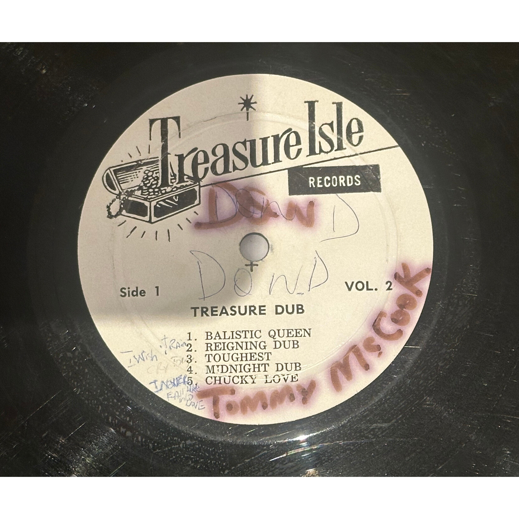 [Kollectible Vinyl] Reid, Arthur "Duke": Treasure Dub Vol. 2 (1976, Jamaica, G+) [TREASURE ISLE]