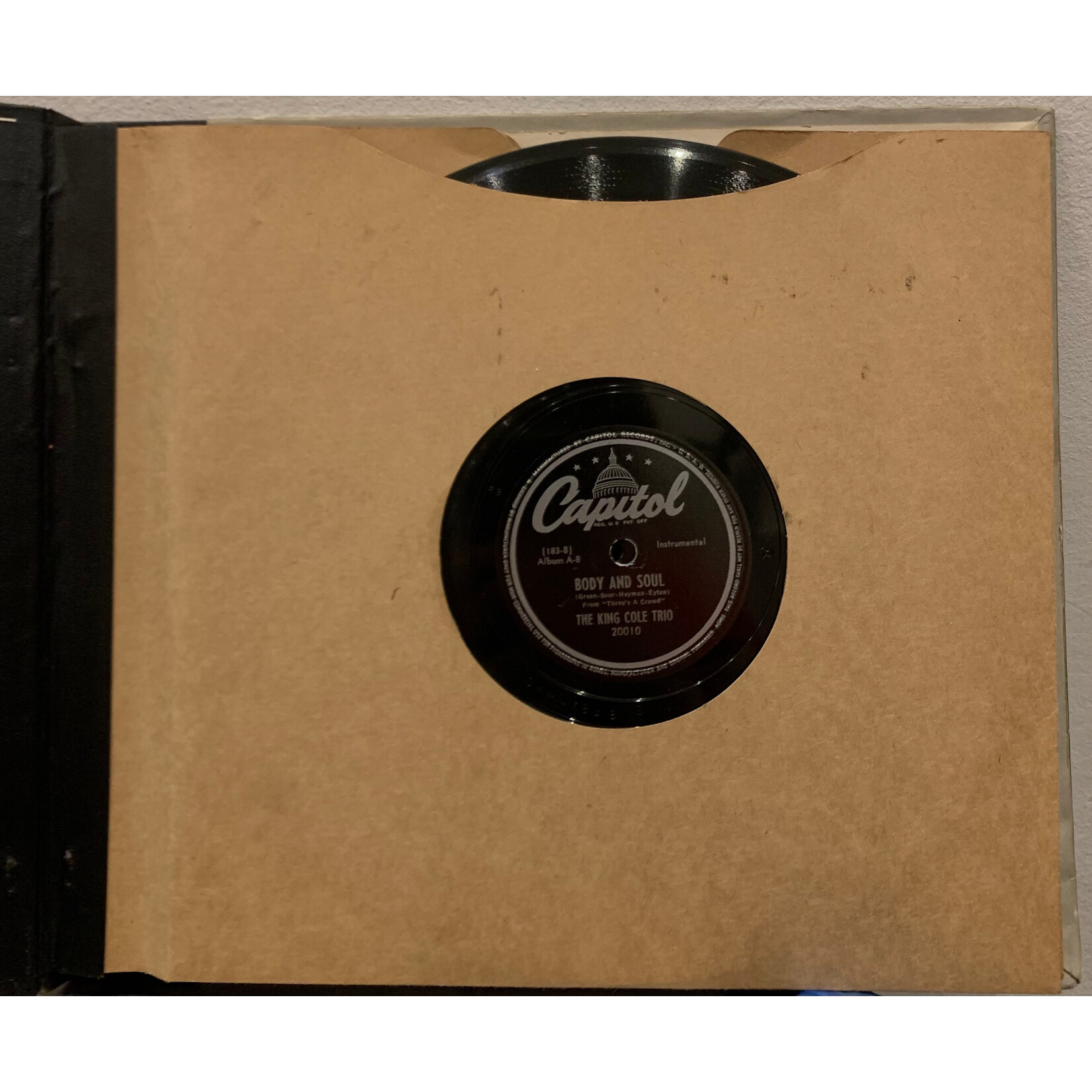 The King Cole Trio: Self-Titled (78 RPM, 1944, USA, VG) [CAPITOL]