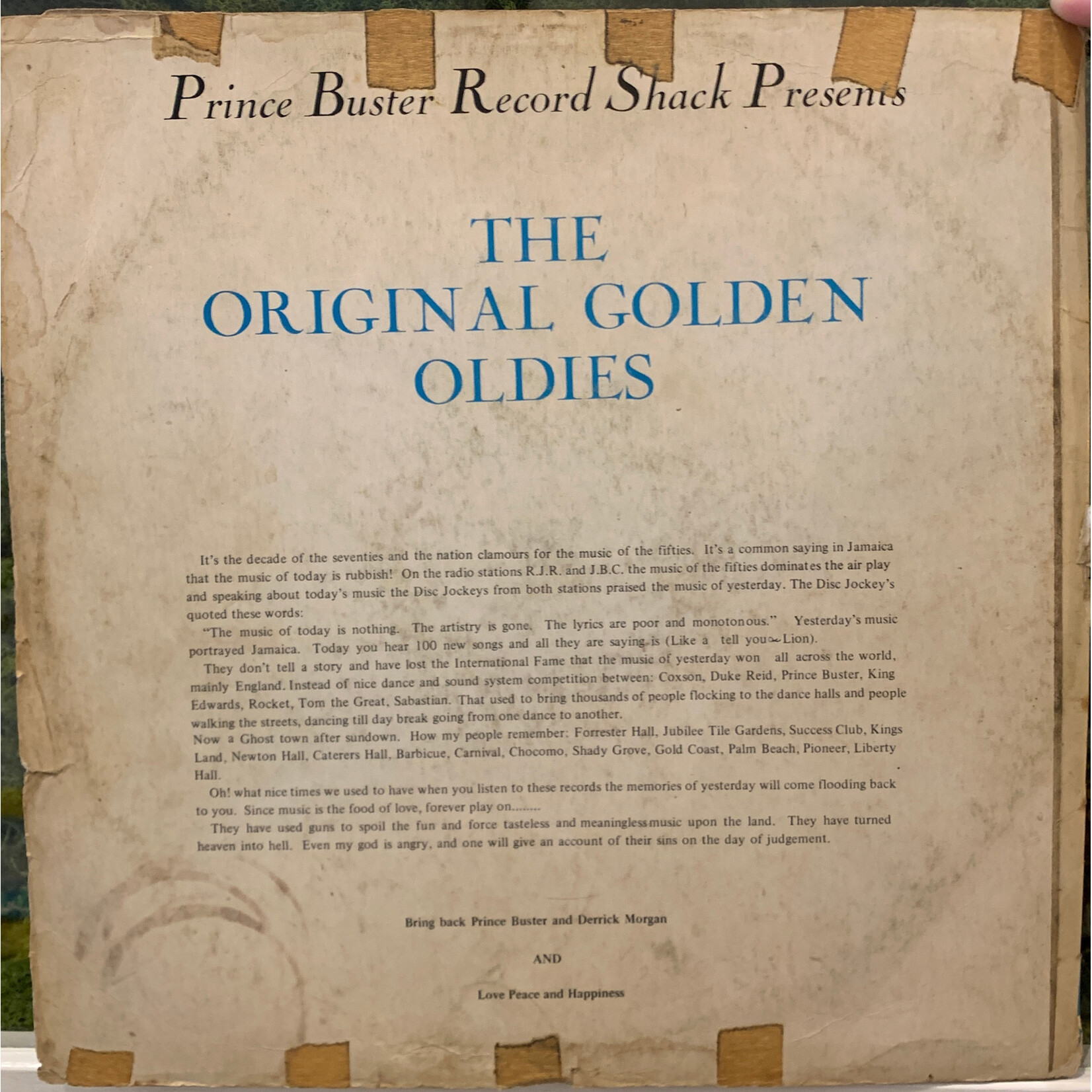 [Kollectible Vinyl] Maytals: Prince Buster Record Shack Presents The Original Golden Oldies Vol.3 (1973, Jamaica, G+) [PRINCE BUSTER]