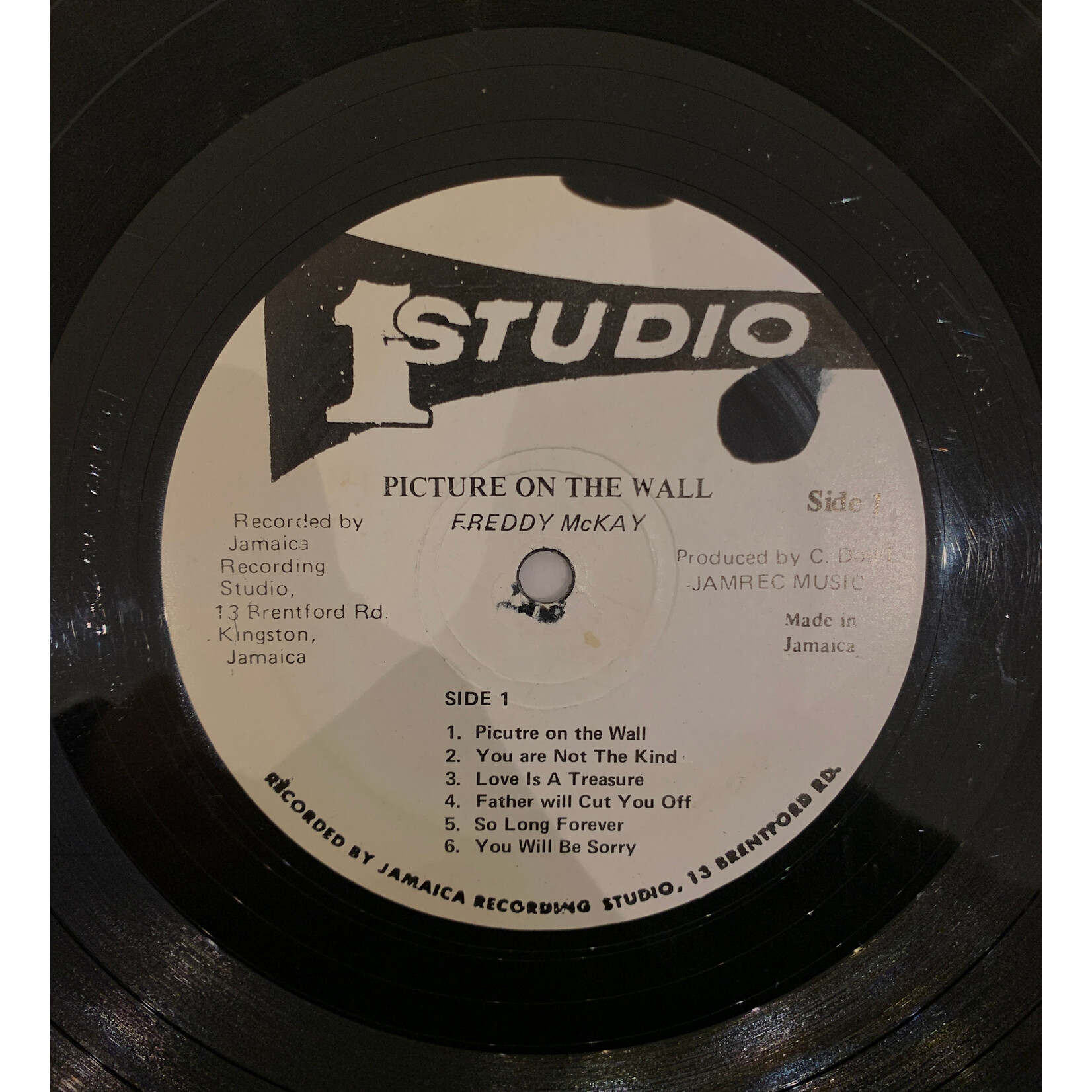 [Kollectible Vinyl] Freddie, McKay: Picture On The Wall (1971, Jamaica, VG) [STUDIO ONE]