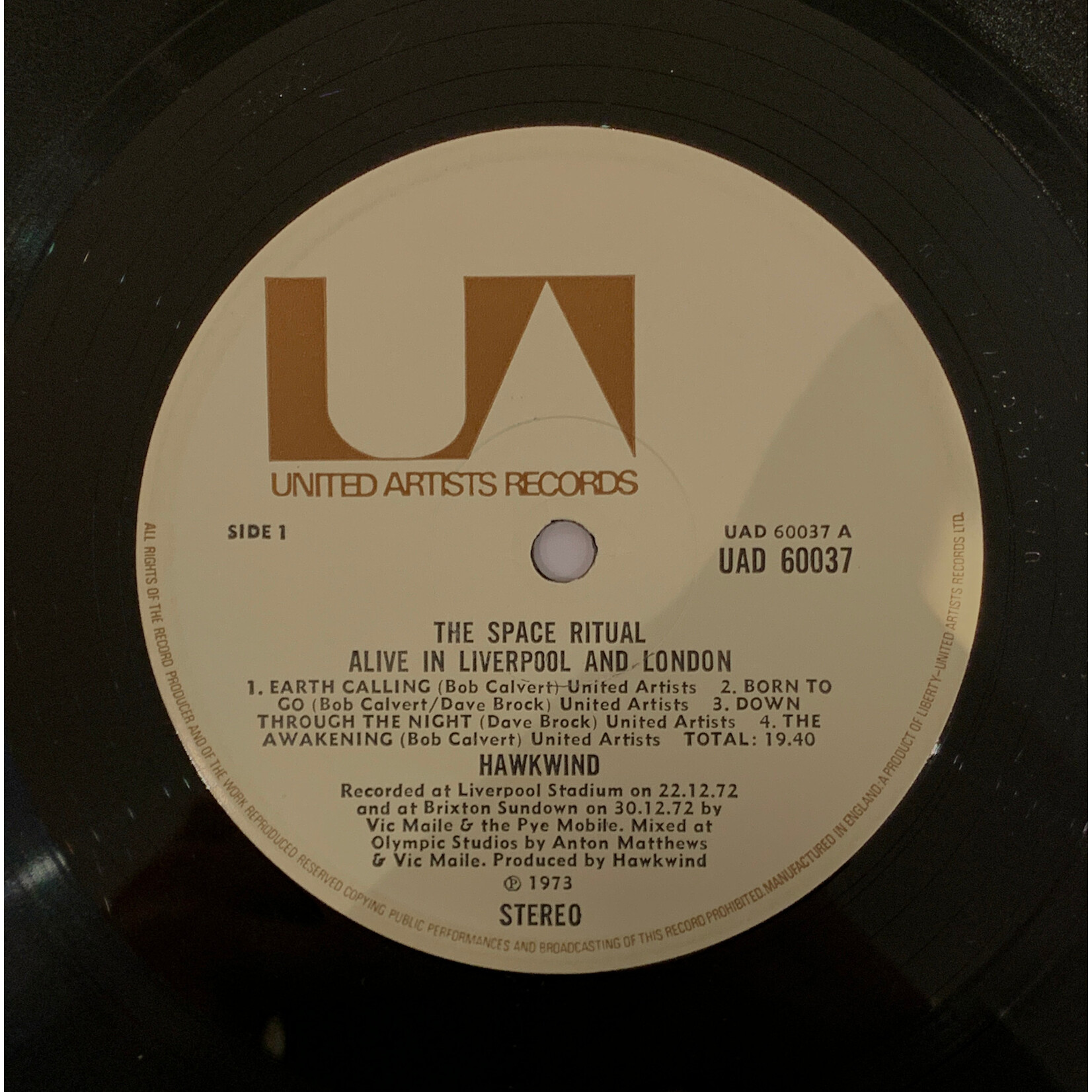 [Kollectible Vinyl] Hawkwind: Space Ritual (1973, UK, Foldout Cover, Disc VG+) [UNITED ARTIST]