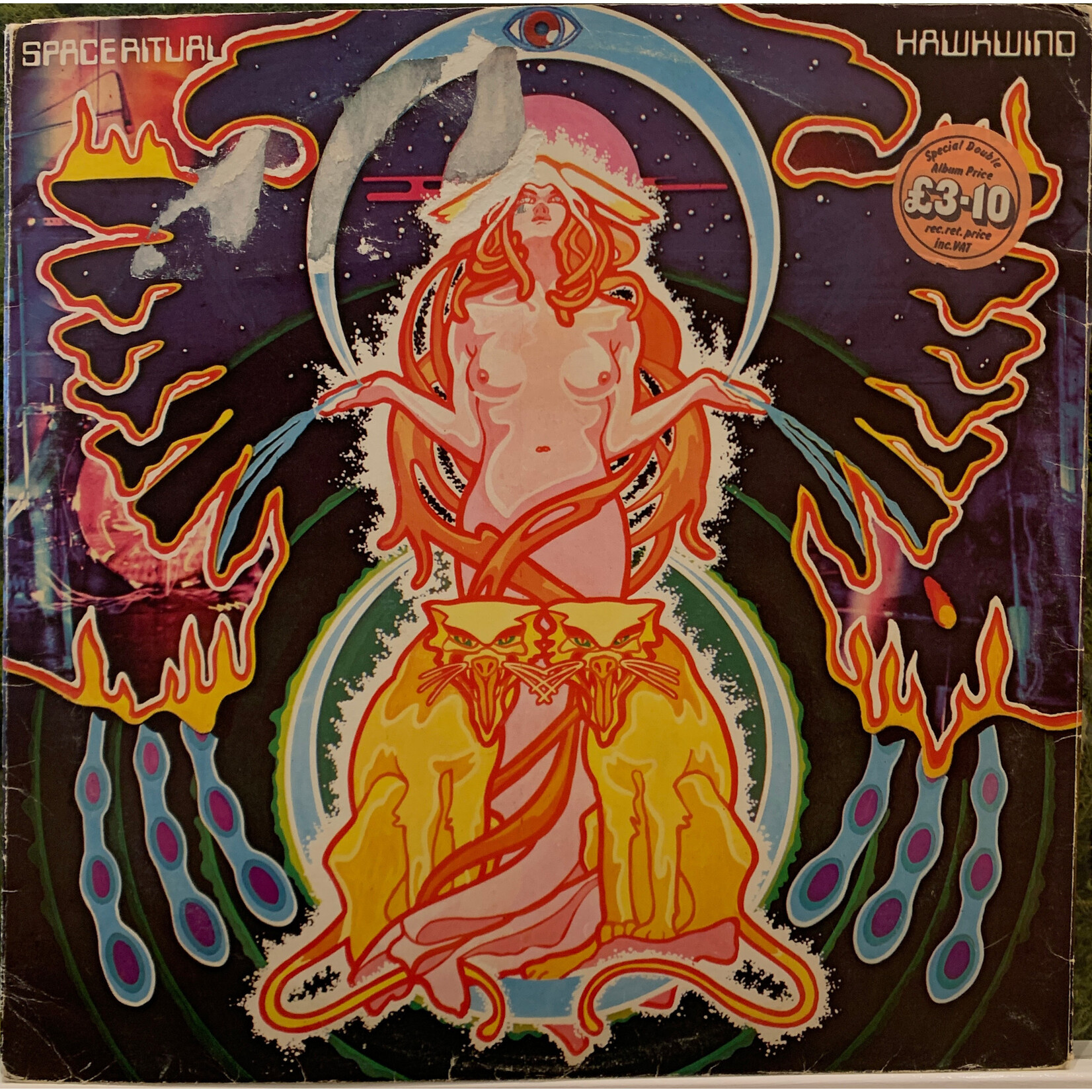 [Kollectible Vinyl] Hawkwind: Space Ritual (1973, UK, Foldout Cover, Disc VG+) [UNITED ARTIST]