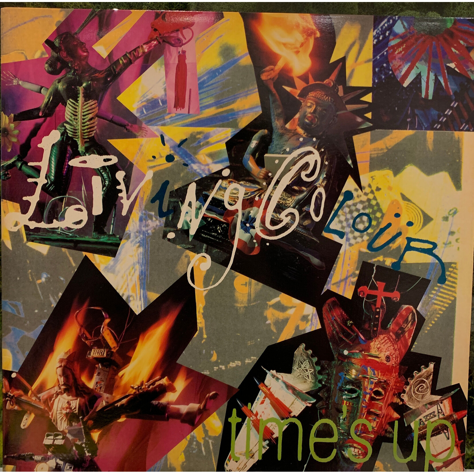 [Kollectible Vinyl] Living Colour: Time's Up (1990, USA, Yellow Wax, VG+) [EPIC]