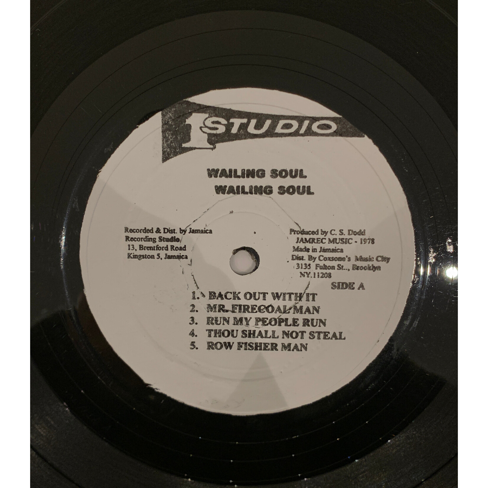 [Kollectible Vinyl] Wailing Souls: Wailing Souls (1980s, Jamaica, VG+) [STUDIO ONE]