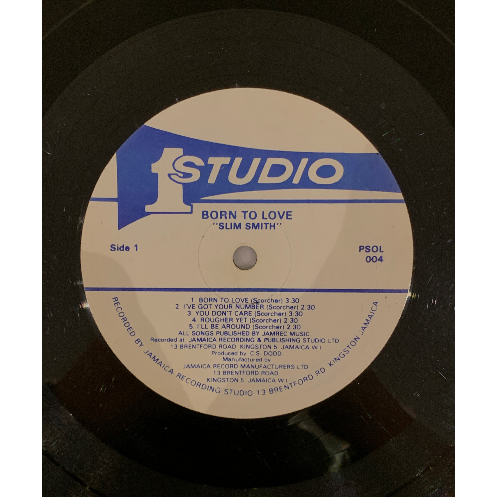 [Kollectible Vinyl] Slim Smith: Born To Love (1970s, Jamaica, VG) [STUDIO ONE]