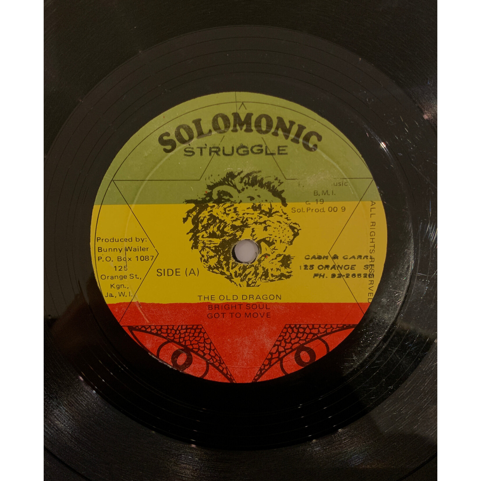 [Kollectible Vinyl] Bunny Wailer: Struggle (1979, Jamaica, Small Crack, VG) [SOLOMONIC]