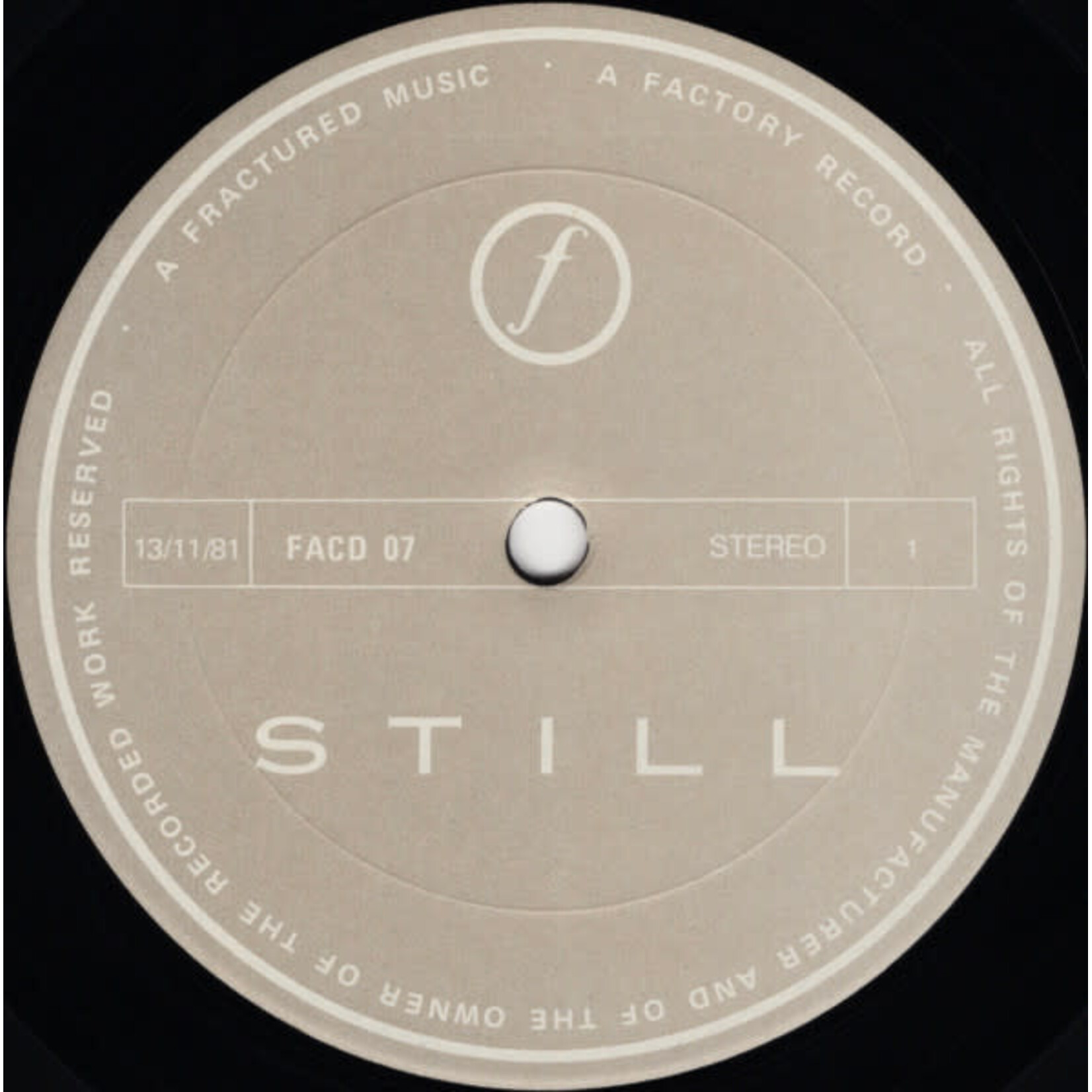 [Kollectible Vinyl] Joy Division: Still (1981, Canada, VG+) [FACTORY]