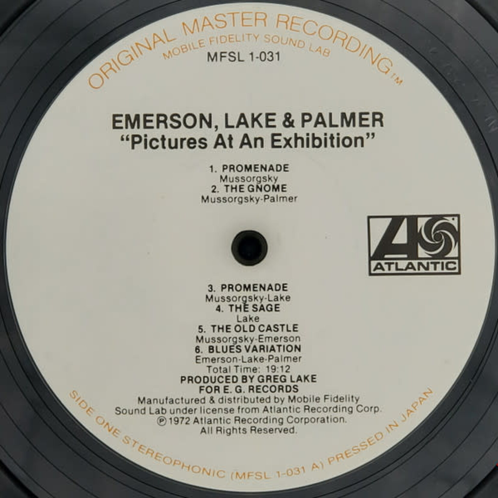 [Kollectible Vinyl] Emerson, Lake & Palmer: Pictures At An Exhibition (1980, USA, Audiophile, w/ Insert, VG+) [MOBILE FIDELITY SOUND LAB]