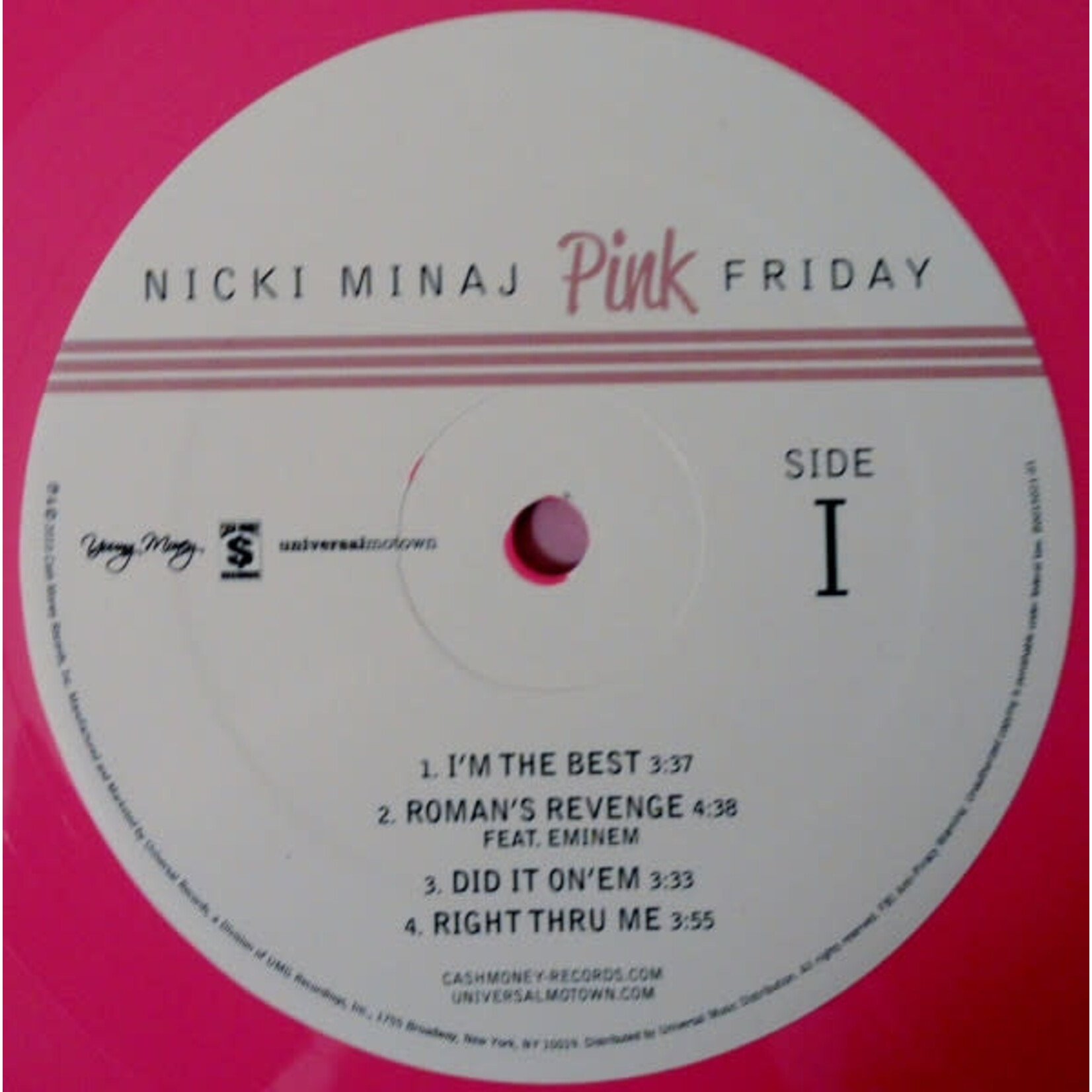 [Kollectible Vinyl] Minaj, Nicki: Pink Friday (2010, USA, Pink Vinyl, VG+) [YOUNG MONEY ENTERTAINMENT]