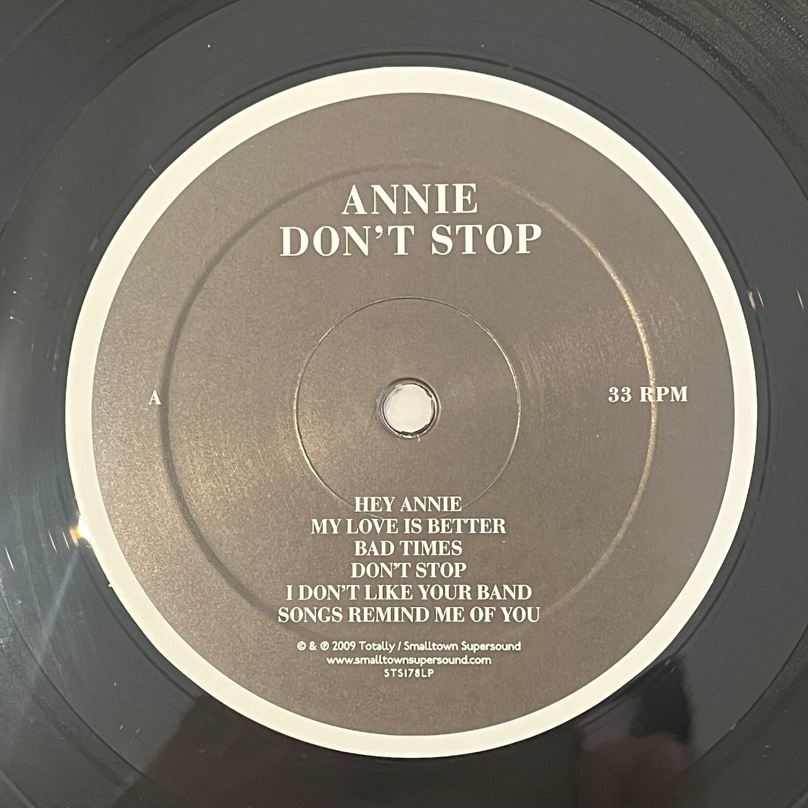 [Kollectible Vinyl] Annie: Don't Stop (2009, Norway, VG+) [TOTALLY]