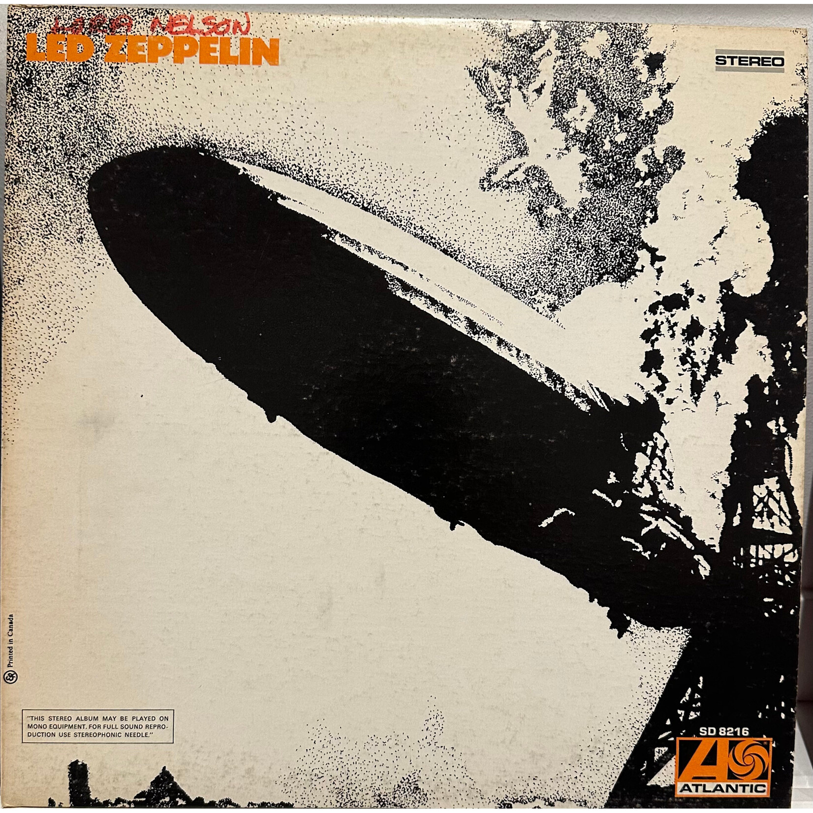 [Kollectible Vinyl] Led Zeppelin: Led Zeppelin (1969, Canada, Red Atlantic, VG+) [ATLANTIC]