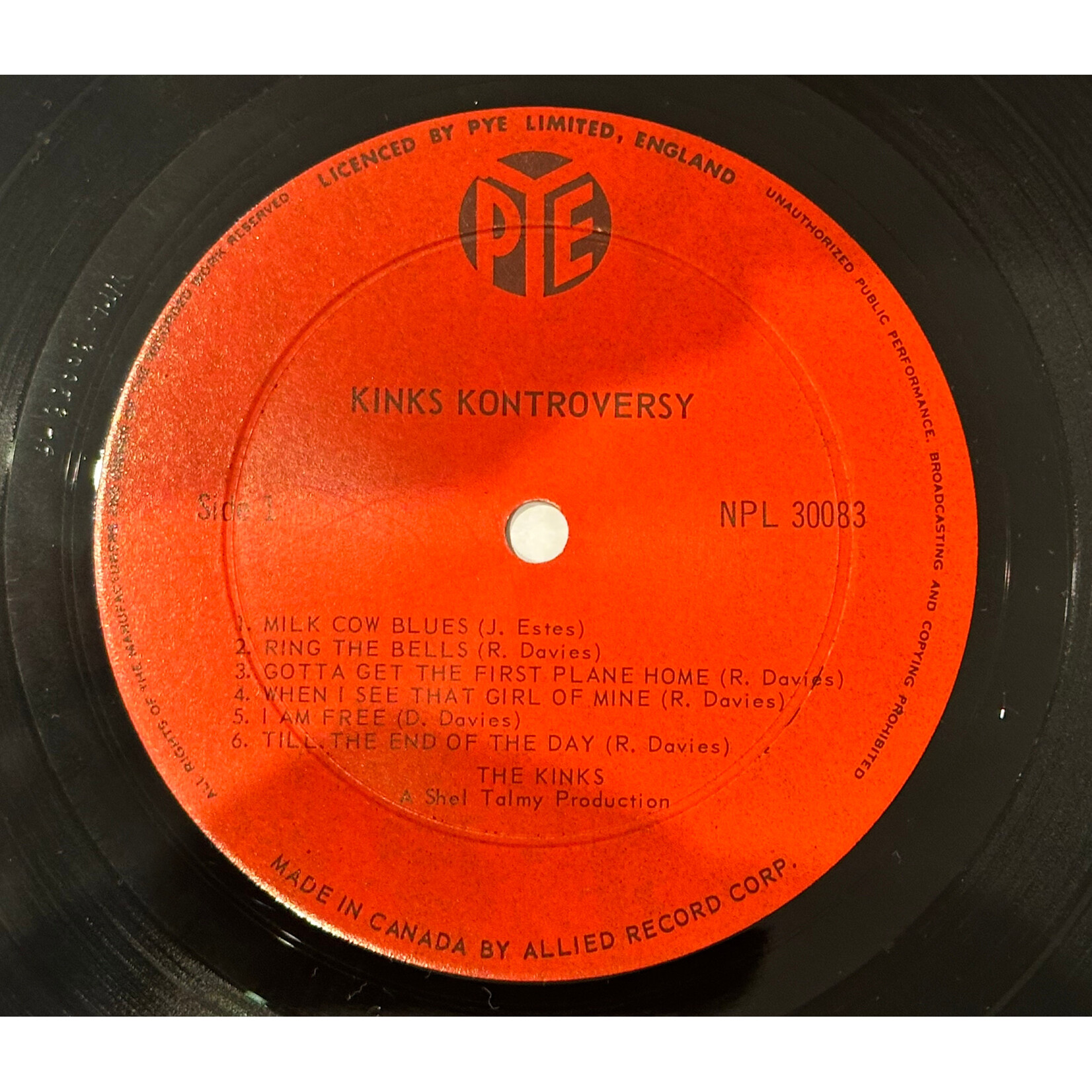 [Kollectible Vinyl] Kinks: The Kink Kontroversy (1966, Canada, VG+) [PYE]