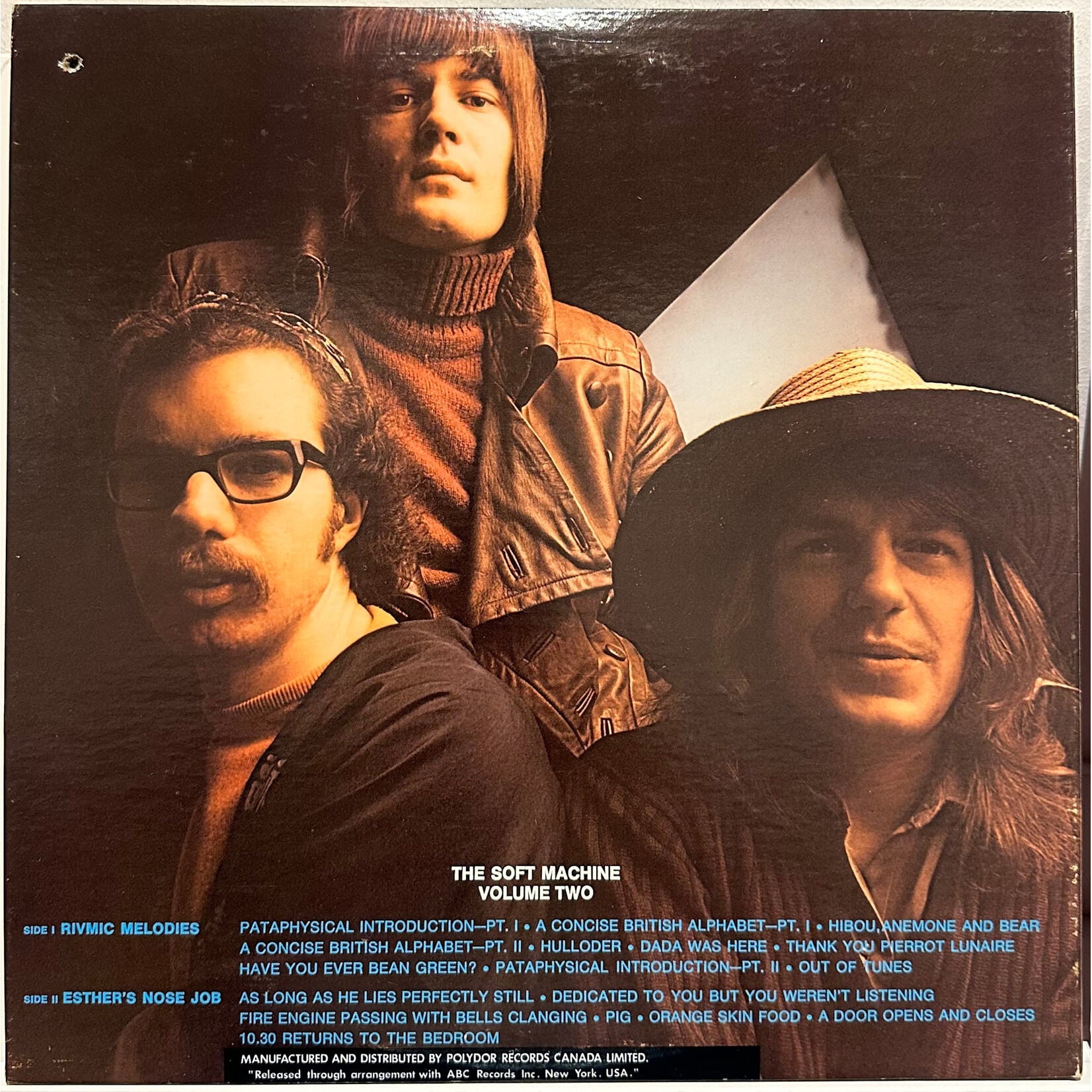 [Kollectible Vinyl] Soft Machine: Volume Two (1969, Canada, VG+) [COMMAND]