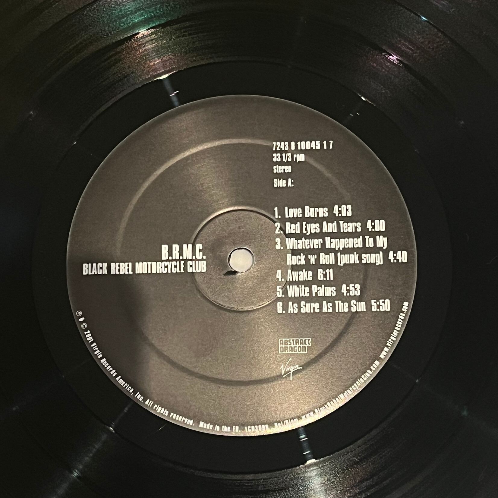 [Kollectible Vinyl] Black Rebel Motorcycle Club: B.R.M.C. (2001, Europe, VG+) [VIRGIN]
