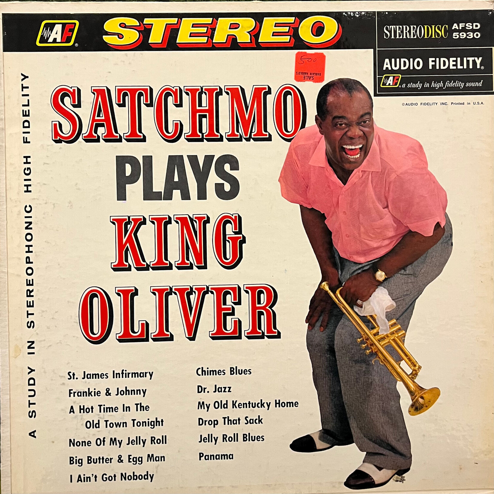[Kollectible Vinyl] Armstrong, Louis & His Orchestra: Satchmo Plays King Oliver (1960, USA, VG) [AUDIO FIDELITY]