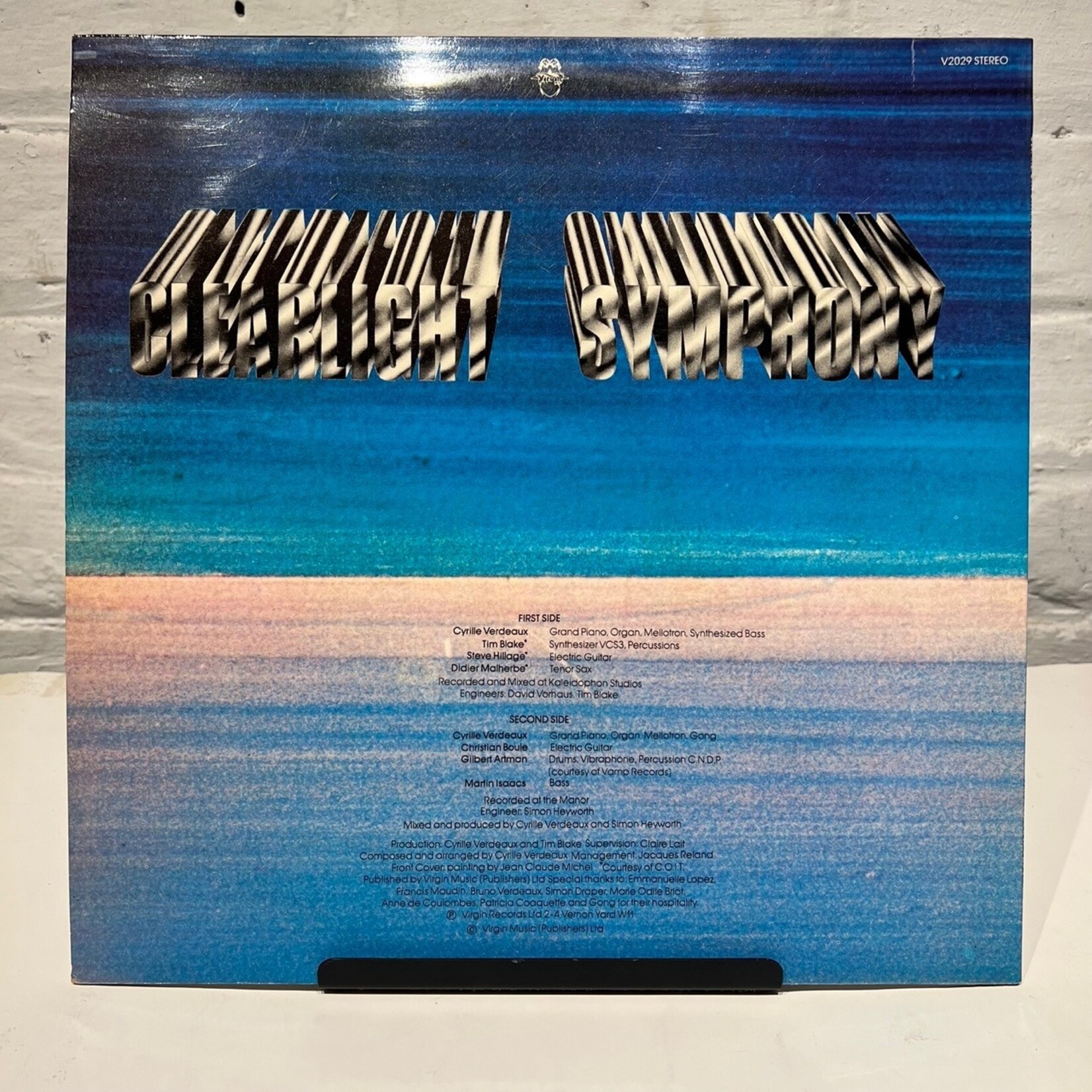 [Kollectible Vinyl] Clearlight Symphony: Clear Light Symphony (1976, UK, VG+) [VIRGIN]