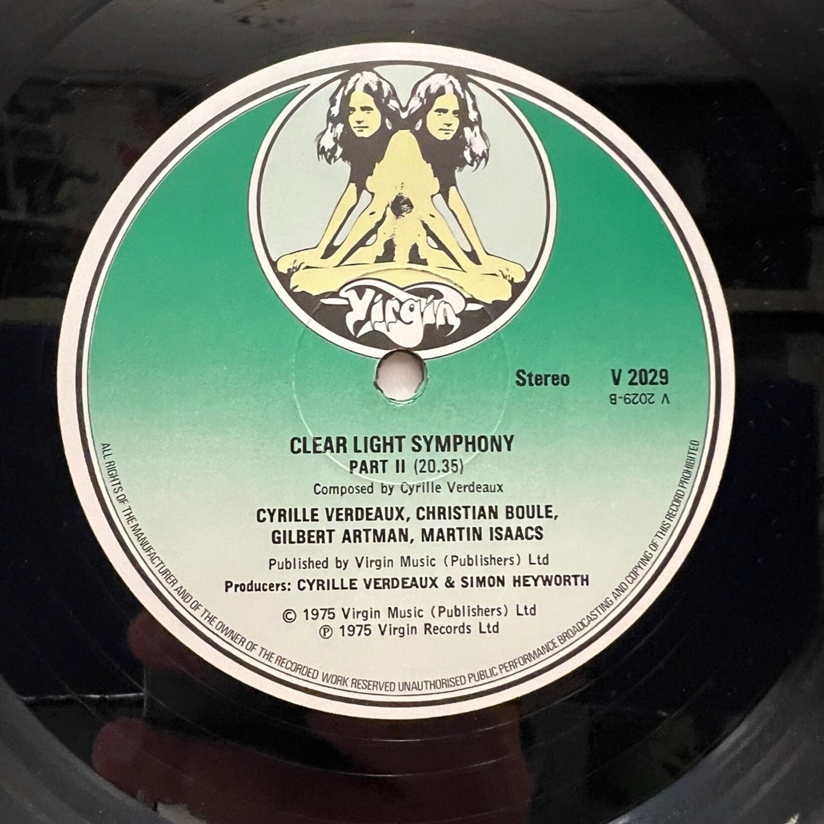 [Kollectible Vinyl] Clearlight Symphony: Clear Light Symphony (1976, UK, VG+) [VIRGIN]