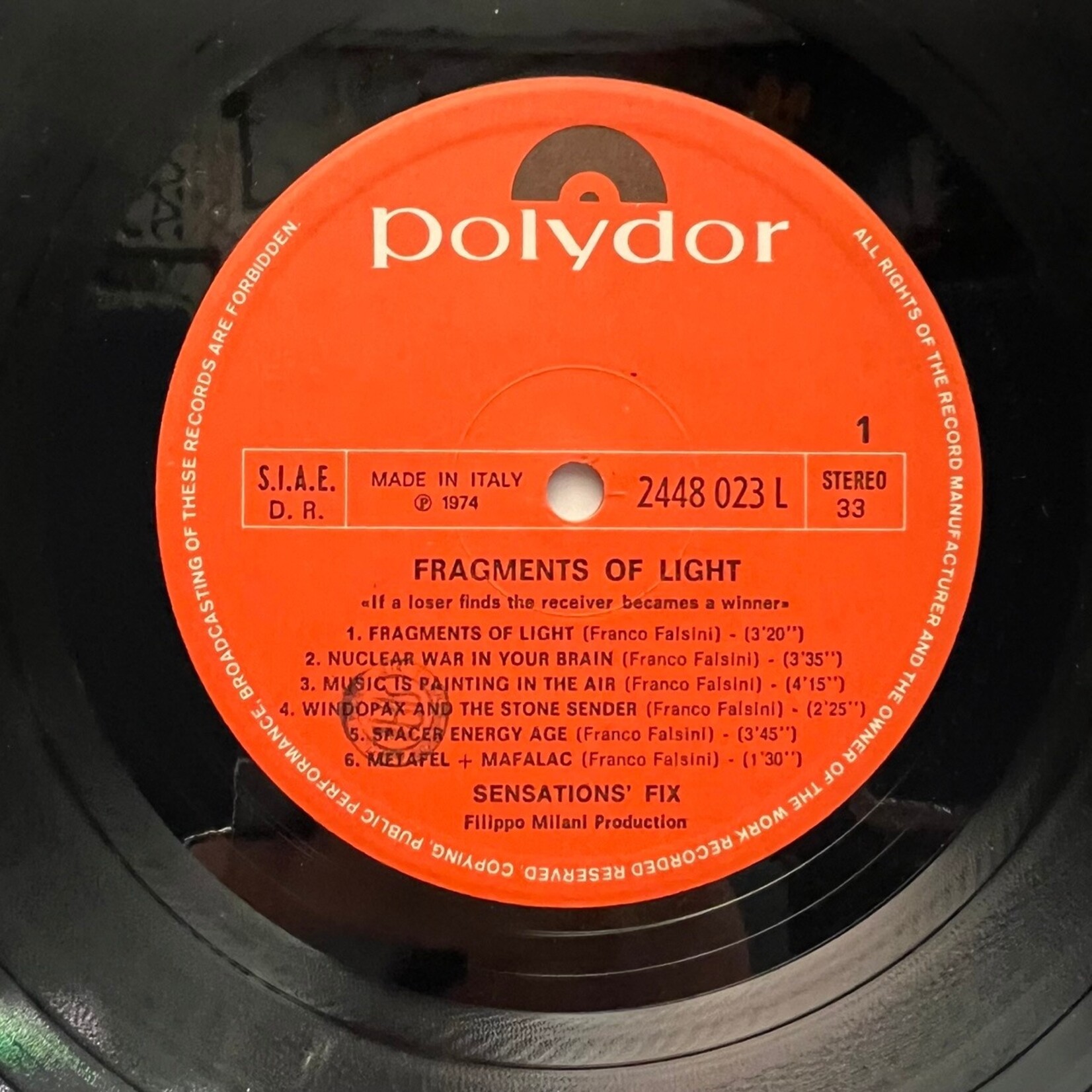 [Kollectible Vinyl] Sensations' Fix: Fragments Of Light (1974, Italy, VG+) [POLYDOR]