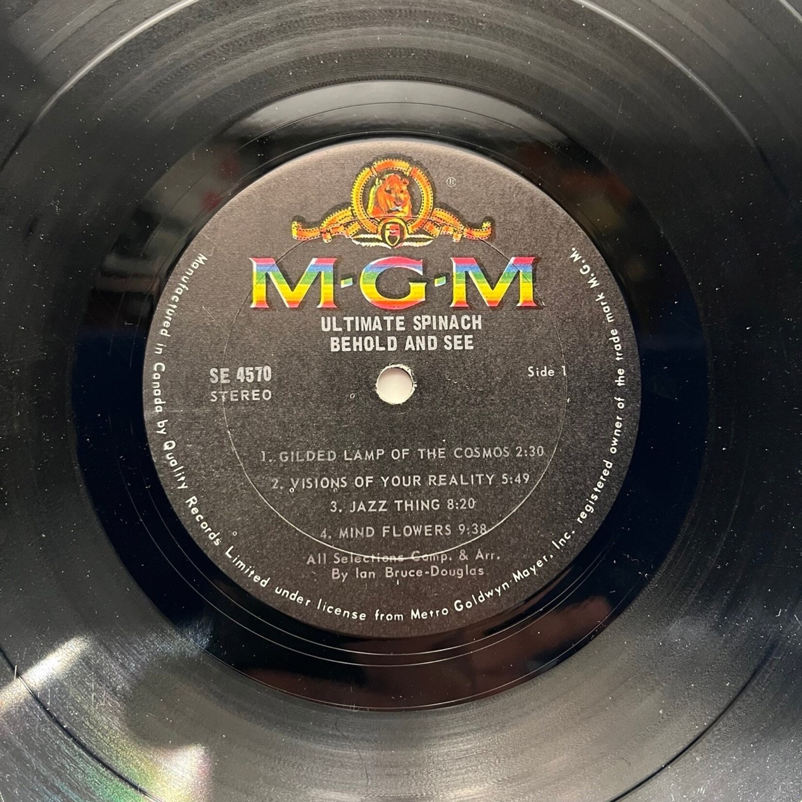 [Kollectible Vinyl] Ultimate Spinach: Behold & See (1968, Canada, VG) [MGM]