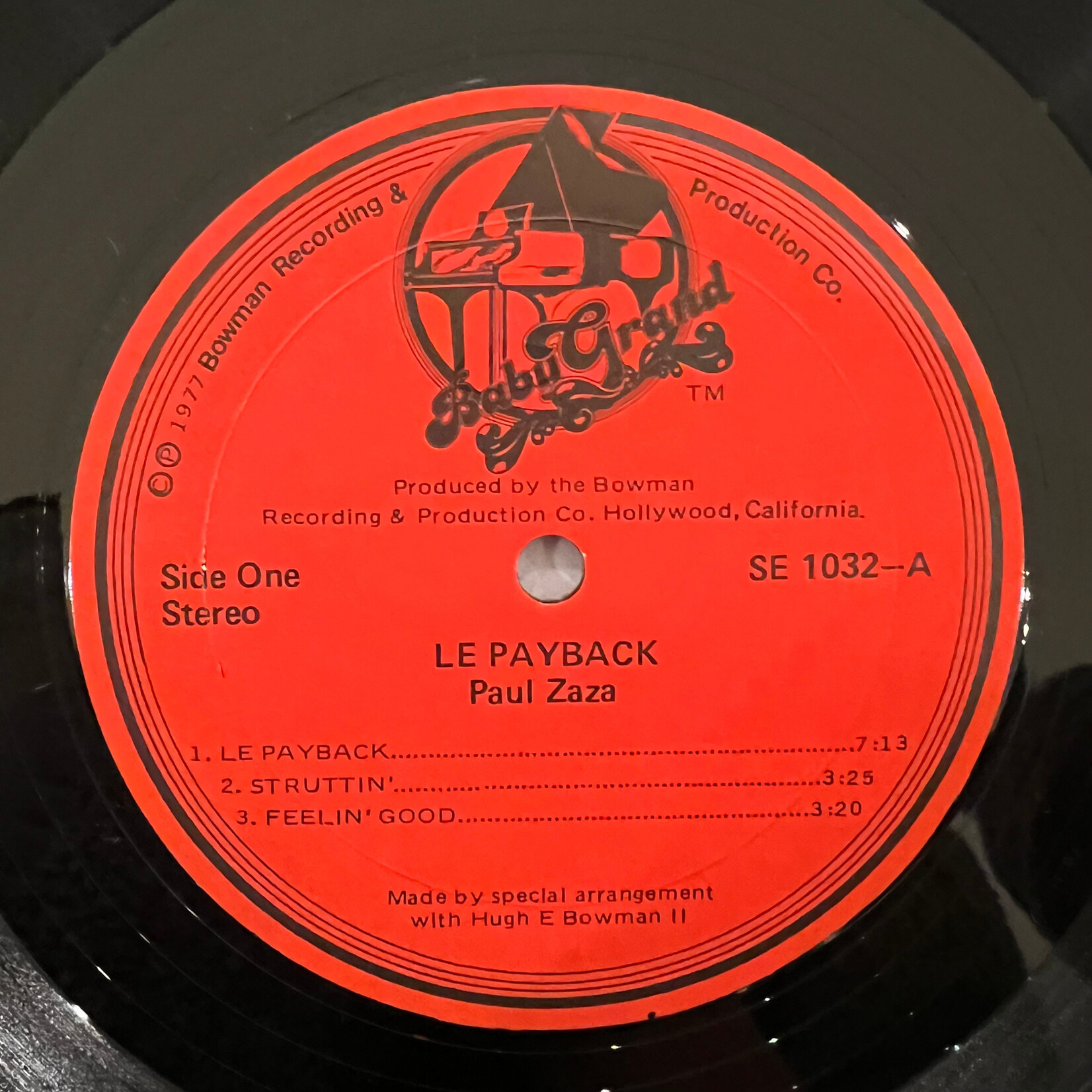 [Kollectible Vinyl] Zaza, Paul:  Le Payback (1977, USA, Funk, VG+) [BABY GRAND]