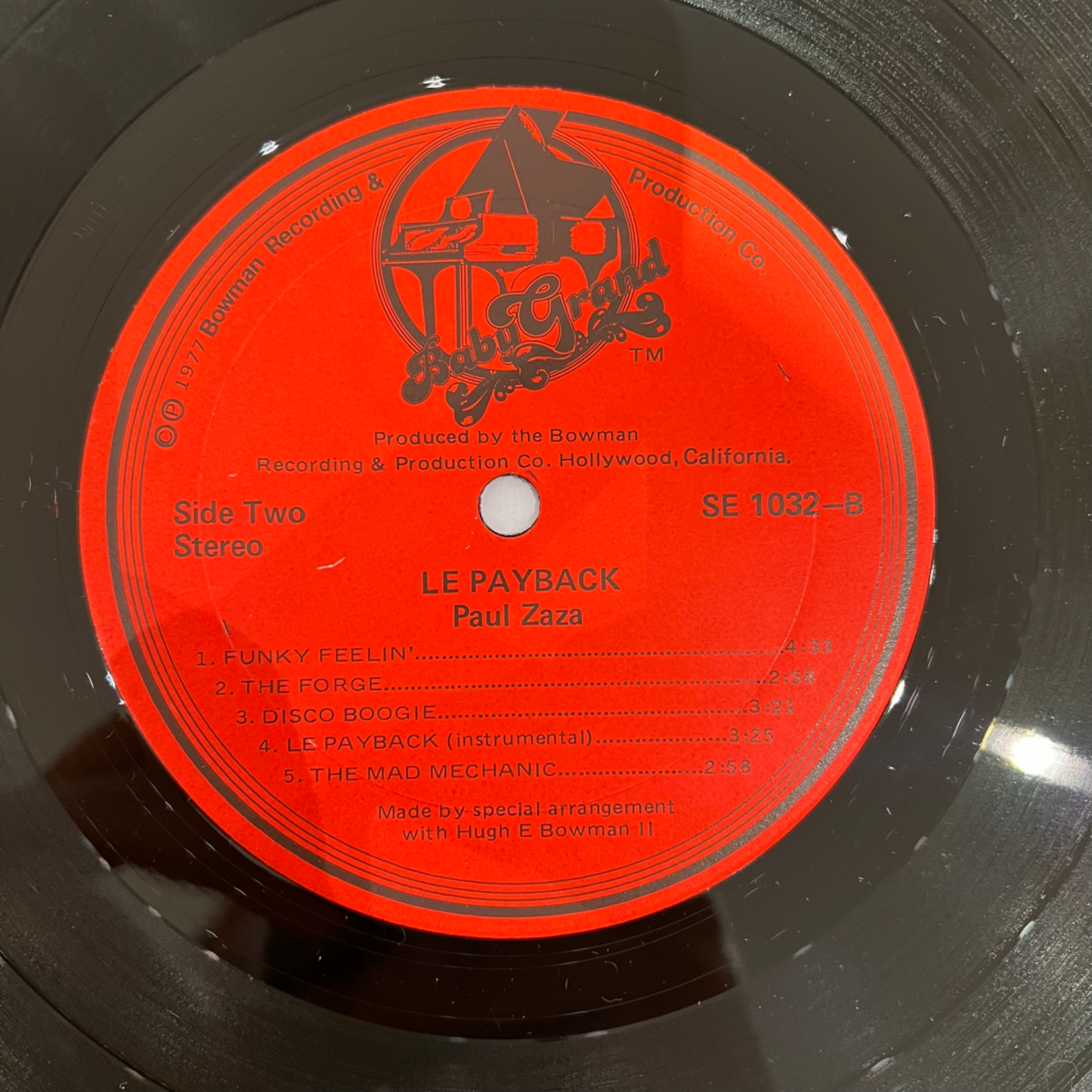 [Kollectible Vinyl] Zaza, Paul:  Le Payback (1977, USA, Funk, VG+) [BABY GRAND]