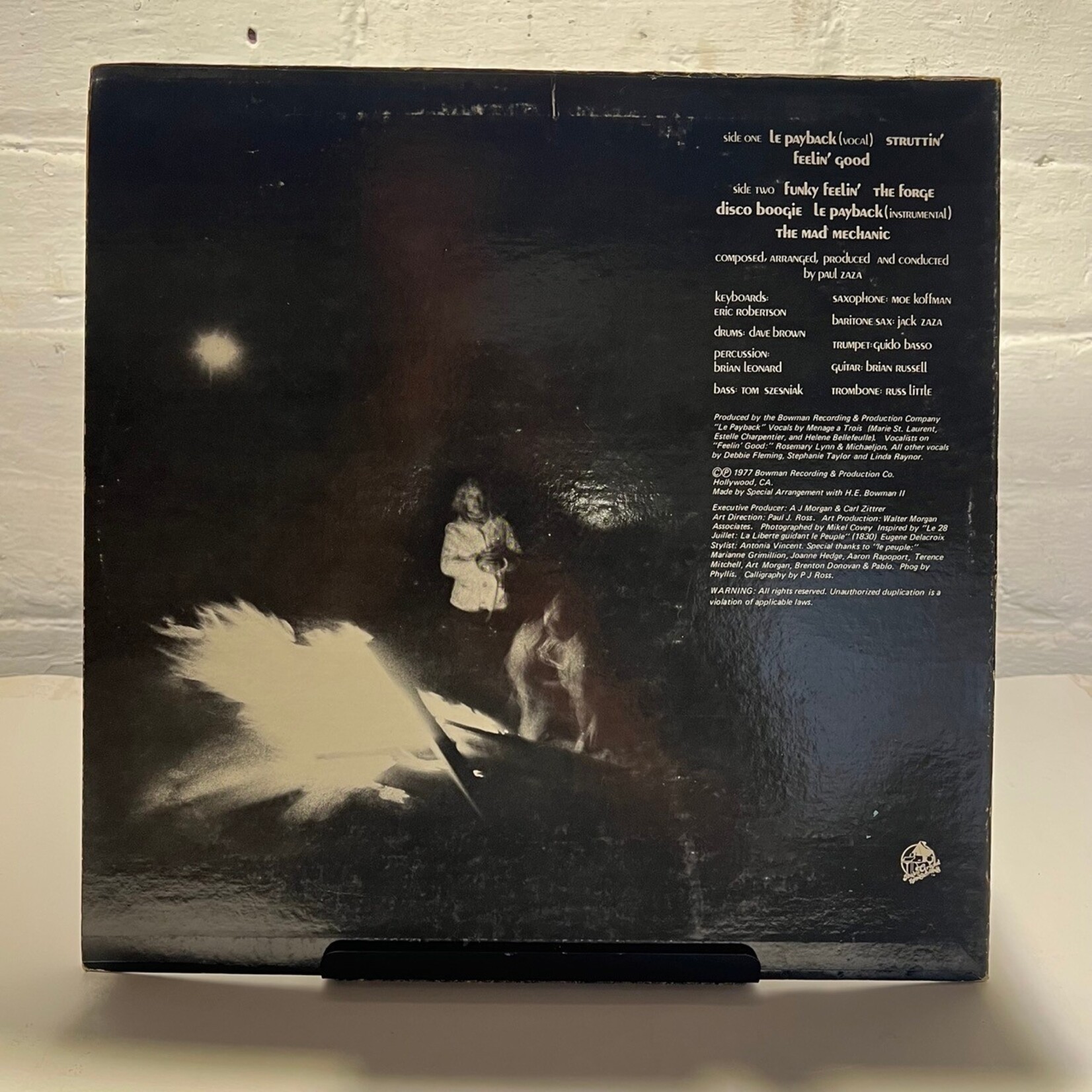 [Kollectible Vinyl] Zaza, Paul:  Le Payback (1977, USA, Funk, VG+) [BABY GRAND]