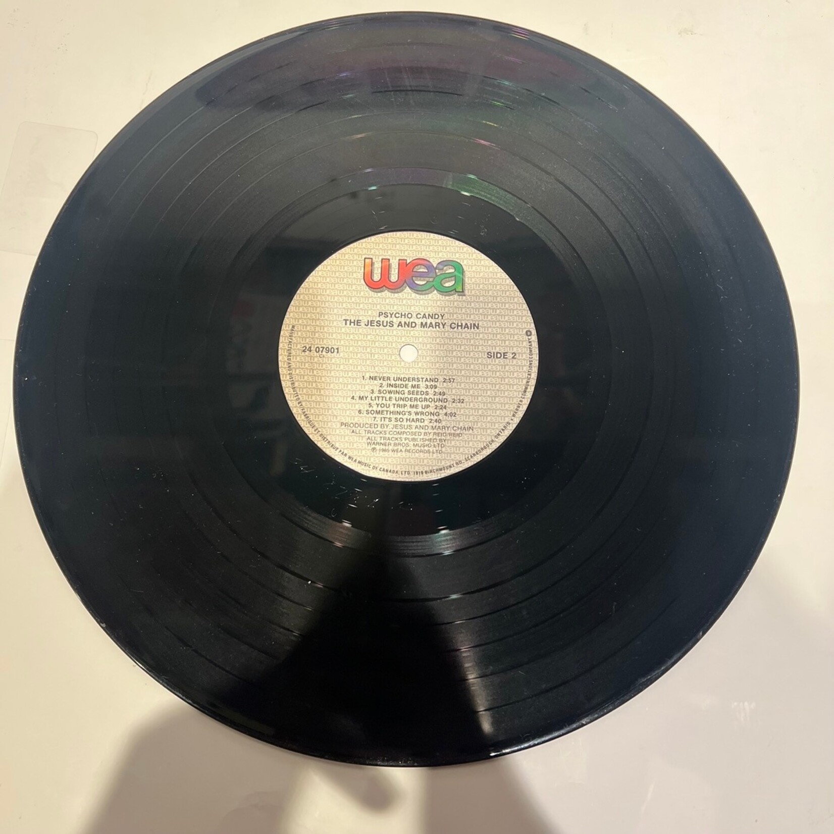 [Kollectible Vinyl] Jesus & Mary Chain: Psycho Candy (1985, CANADA, VG+)[WEA]