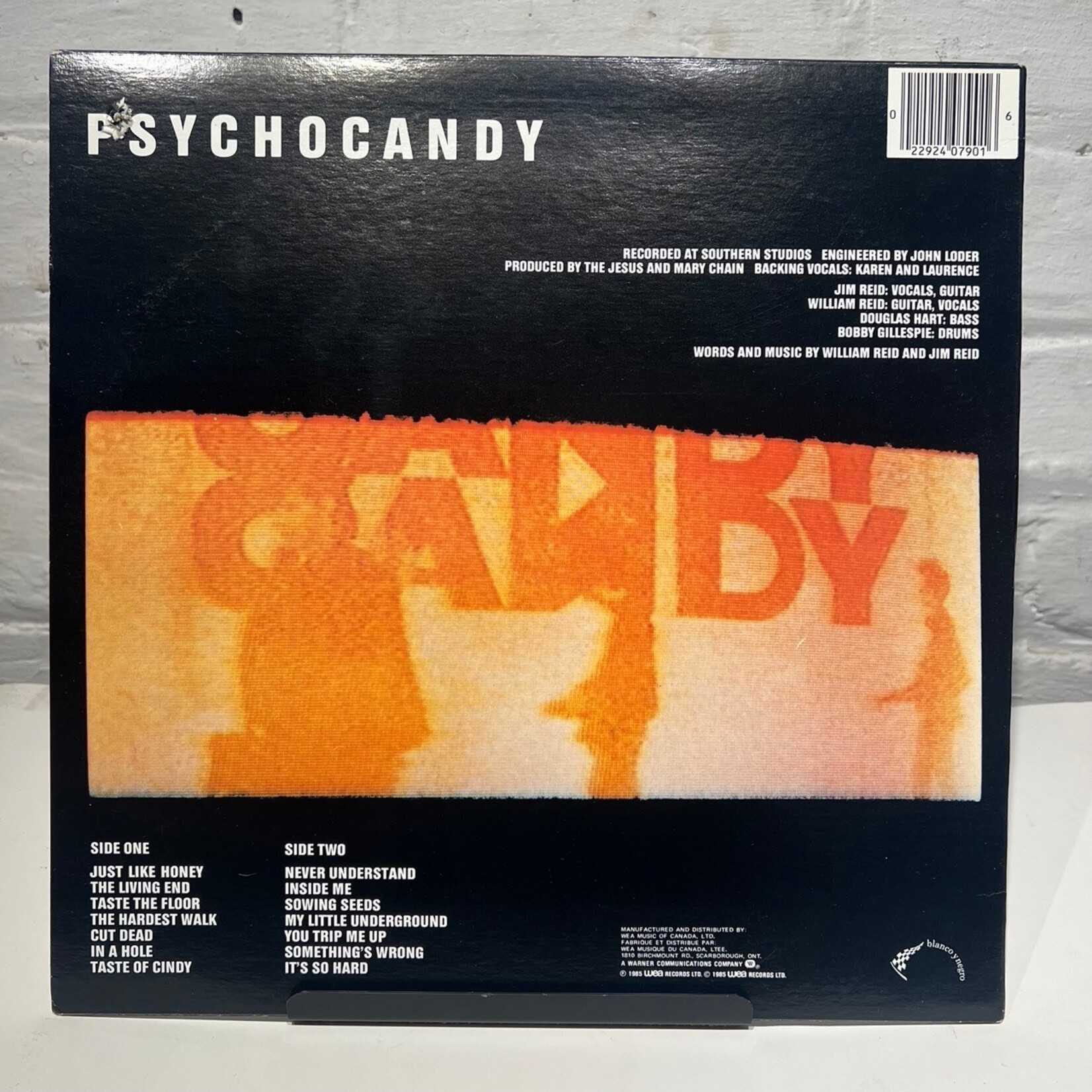 [Kollectible Vinyl] Jesus & Mary Chain: Psycho Candy (1985, CANADA, VG+)[WEA]